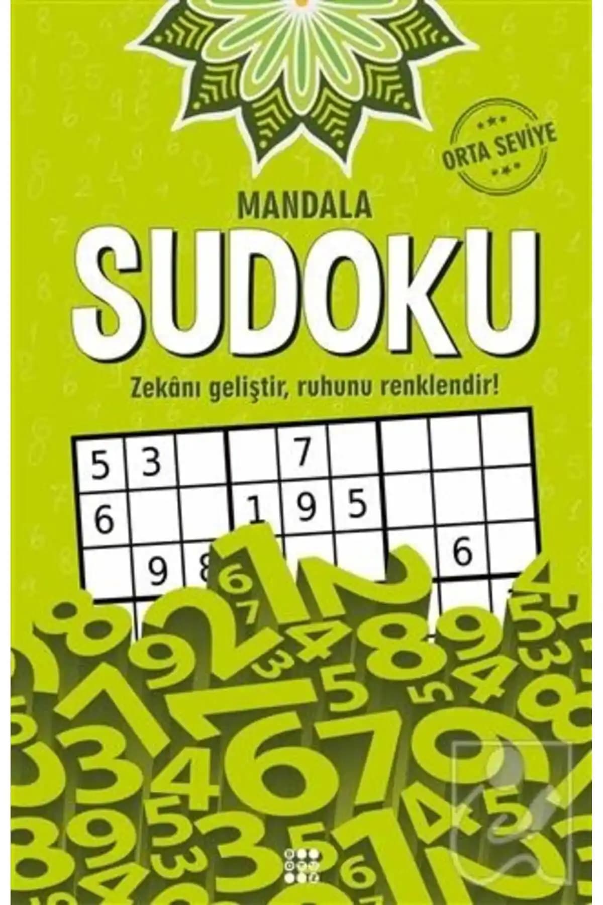 Dokuz Yayınları Mandala Sudoku Orta Seviye Zeka ve Yaratıcılığı Geliştiren Kitap