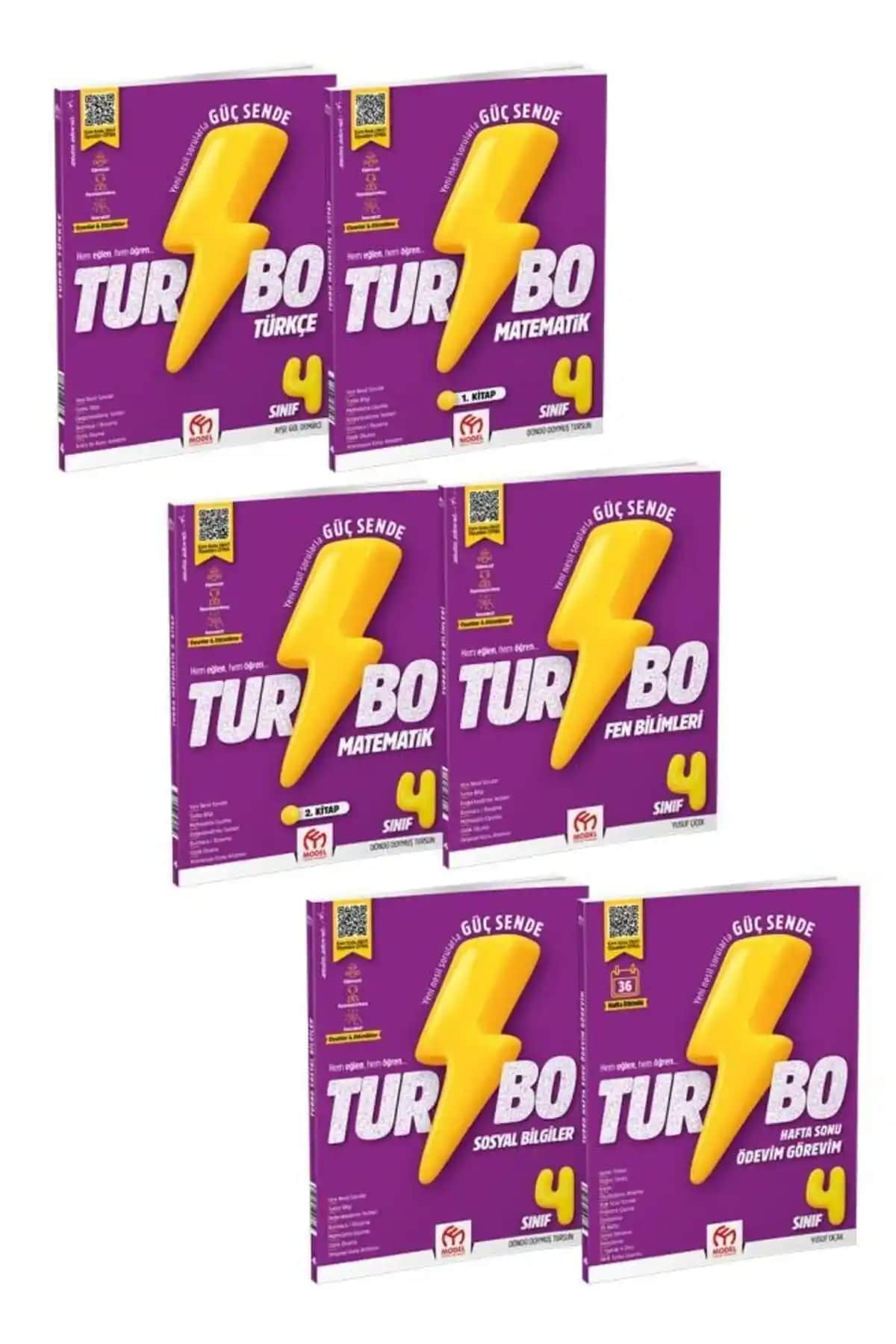 Model Eğitim Yayınları 4. Sınıf Turbo Eğitim Seti Matematik Kaynağı ve Öğrenme Desteği