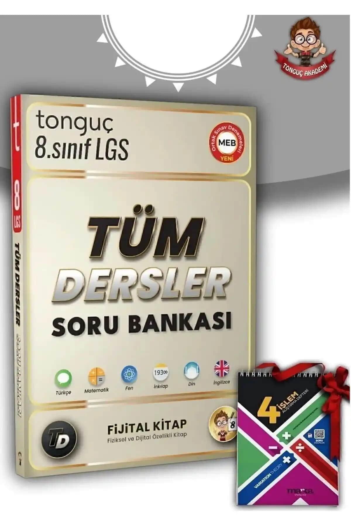 Tonguç Yayınları 8. Sınıf LGS Tüm Dersler Soru Bankası 2024 Öğrencilerin Başarısını Artıran Kaynak