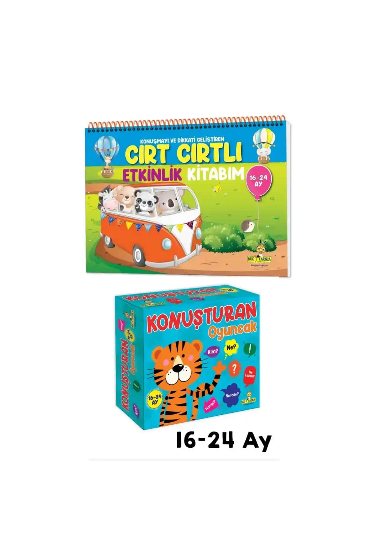 Yükselen Zeka Cırt Cırtlı Etkinlik Kitabı 16-24 Ay Çocuklar İçin Eğitici ve Eğlenceli Kaynak