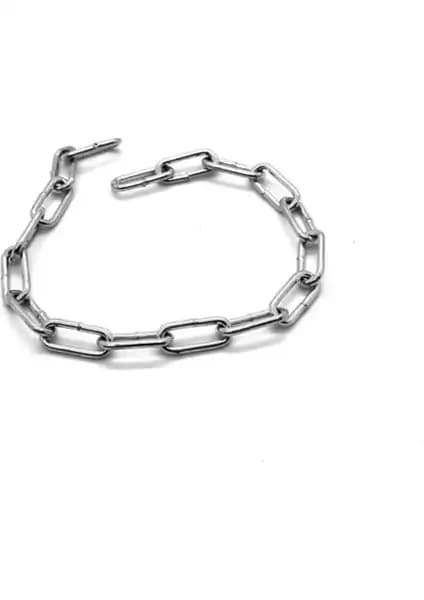 Antalya Kent Ekipmanları Galvanizli 4 mm Makara Düz Sanayi Zinciri Güçlü ve Dayanıklı