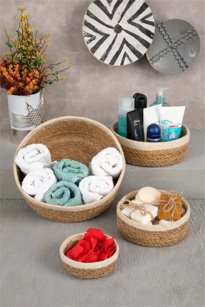 Banyo Organizer Sepetleri ile Düzen ve Estetiği Bir Arada Sağlayın
