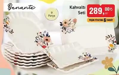 Benante 9 Parça Kahvaltı Seti ile Şık ve Fonksiyonel Ev Dekorasyonu