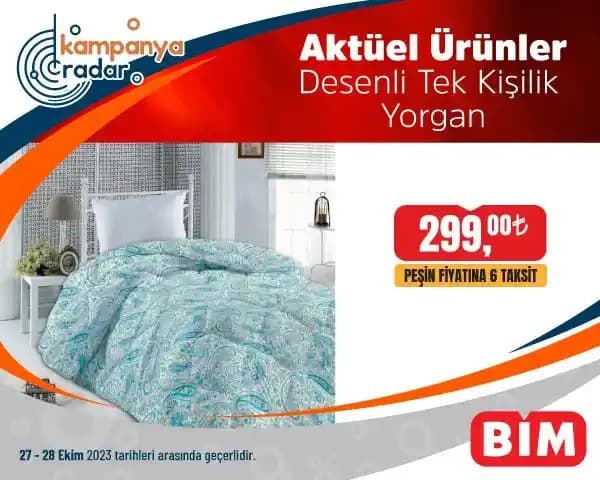 BİM’de Uygun Fiyatlı Tek Kişilik Yorganlar: Konfor ve Dekorasyon için Ideal Çözüm
