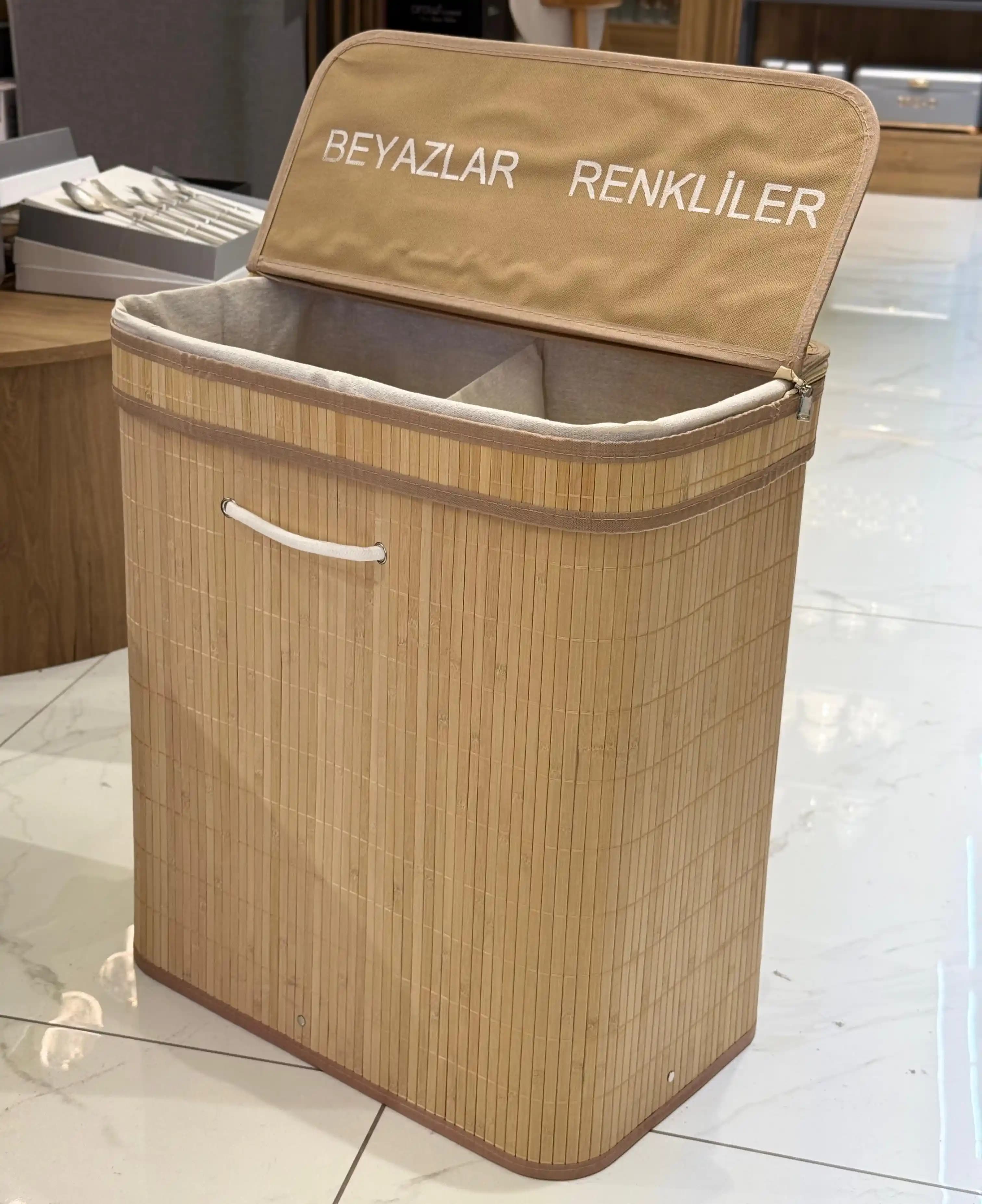 Bölmeli Kirli Sepetleri ile Ev Dekorasyonunda Hem Fonksiyon Hem Estetik Sağlama