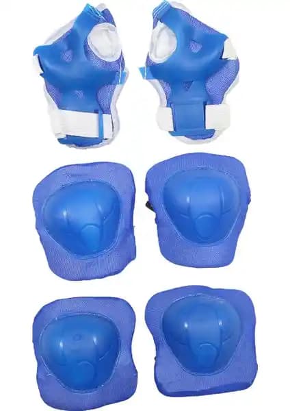 Çocuklar İçin Güvenli ve Şık Spor Koruyucu Seti | Sportaj Mavi Koruyucu Donanım