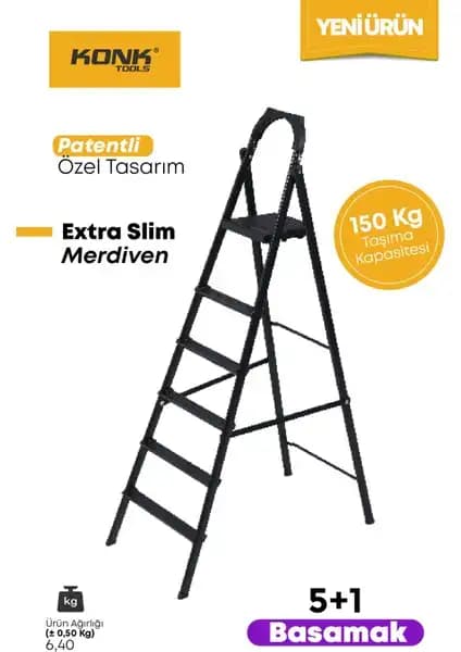 Eurostep 3 Basamak ve Konk Tools Slim Siyah Merdiven Karşılaştırması 2