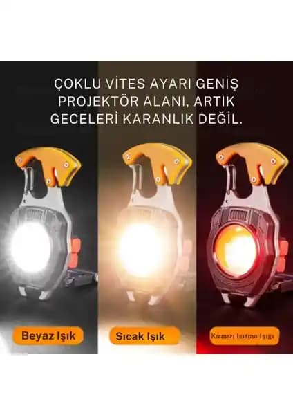 Farissu Çok Fonksiyonlu Çakılmaklı Fener: Yüksek Performanslı ve Çok Yönlü Işık Kaynağı