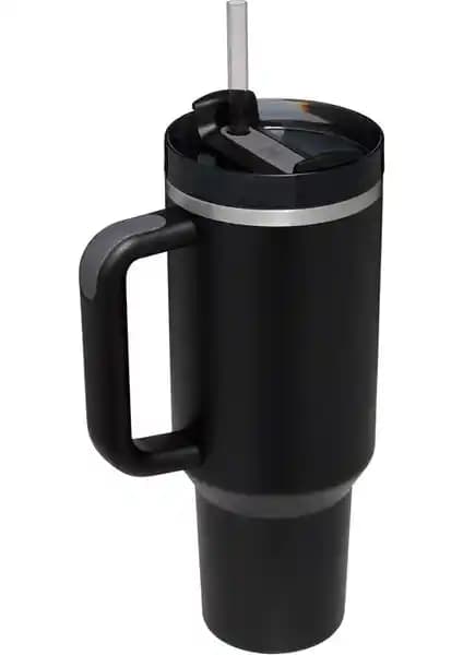 Stanley Quencher Pipetli Termos 1,18 L Siyah: Dayanıklı ve Pratik Kullanım İçin Uygun