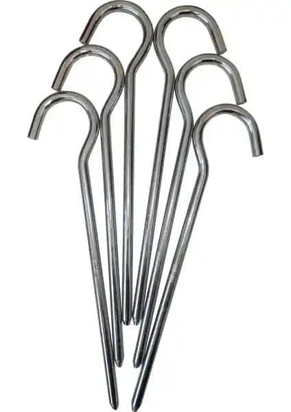 World Camp Çadır Tarp Kazığı 8mm 25cm Galvanizli dayanıklı ve paslanmaz kamp kazığı