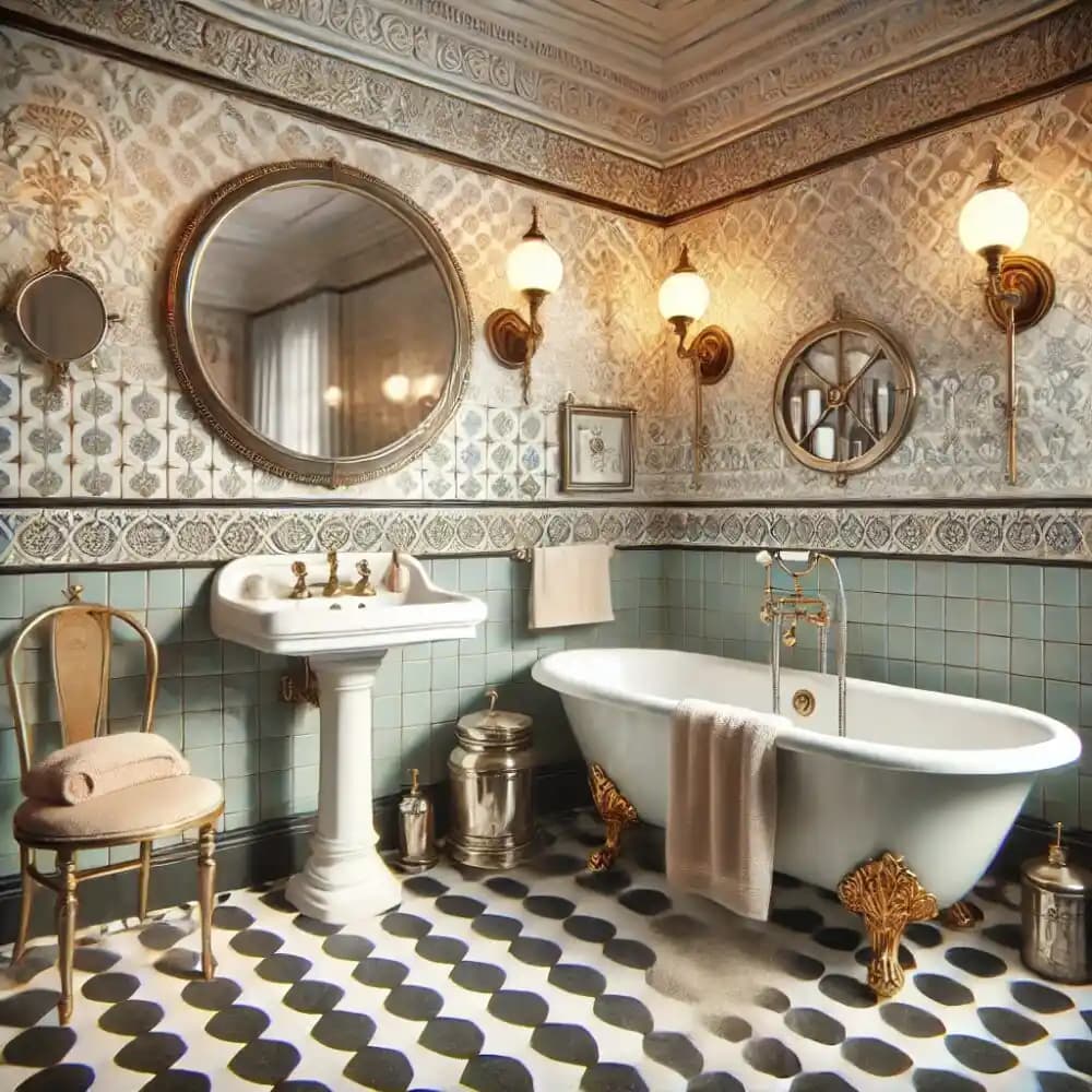 1920'ler Tarzı Banyo Yenileme: Tarihi Doku ve Modern Tasarım Seçenekleri