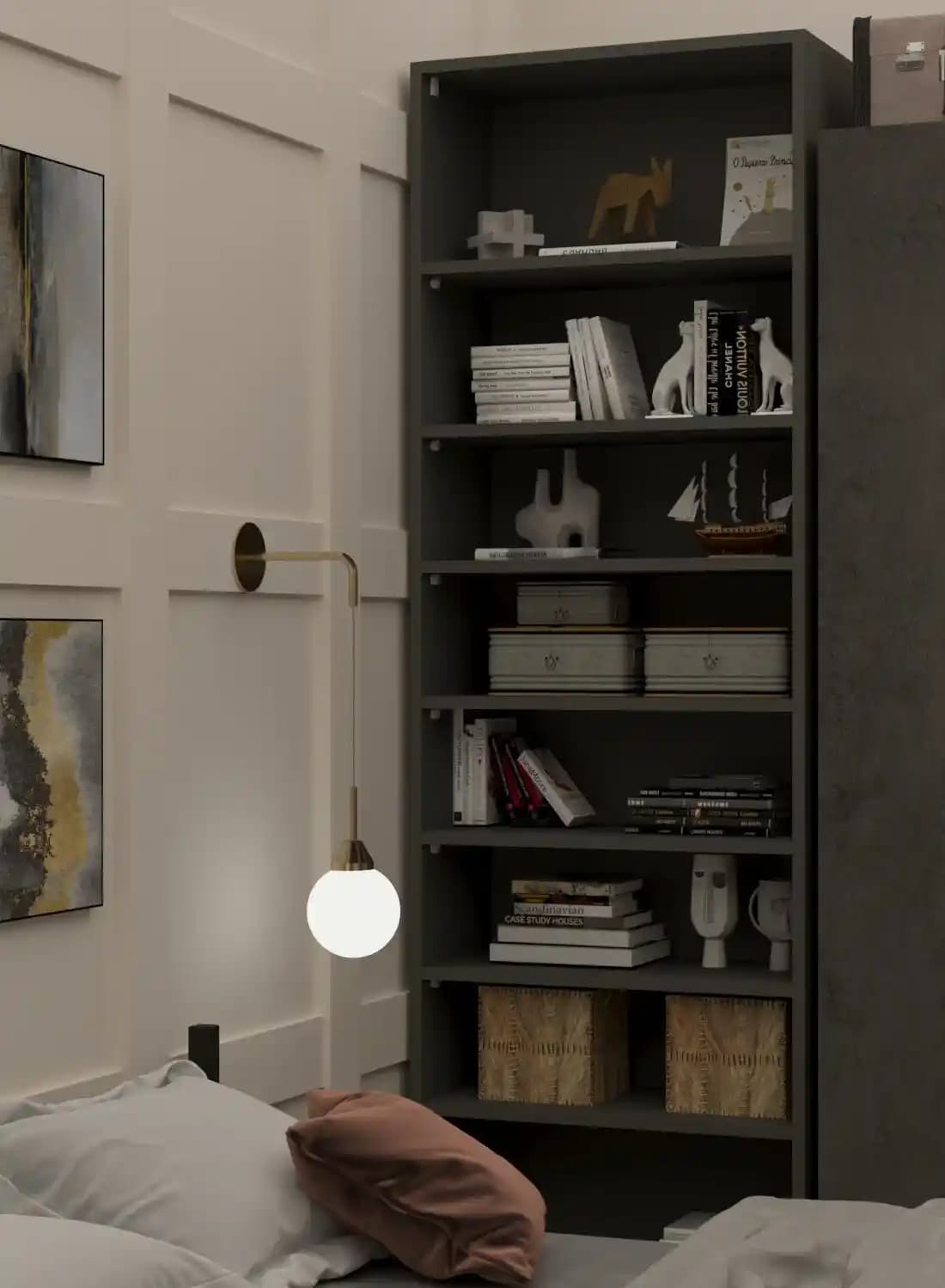 Yaşam Alanlarında Kitaplık, Aydınlatma ve Mobilya Düzenlemeleri ile Estetik ve Fonksiyonellik Dengesi