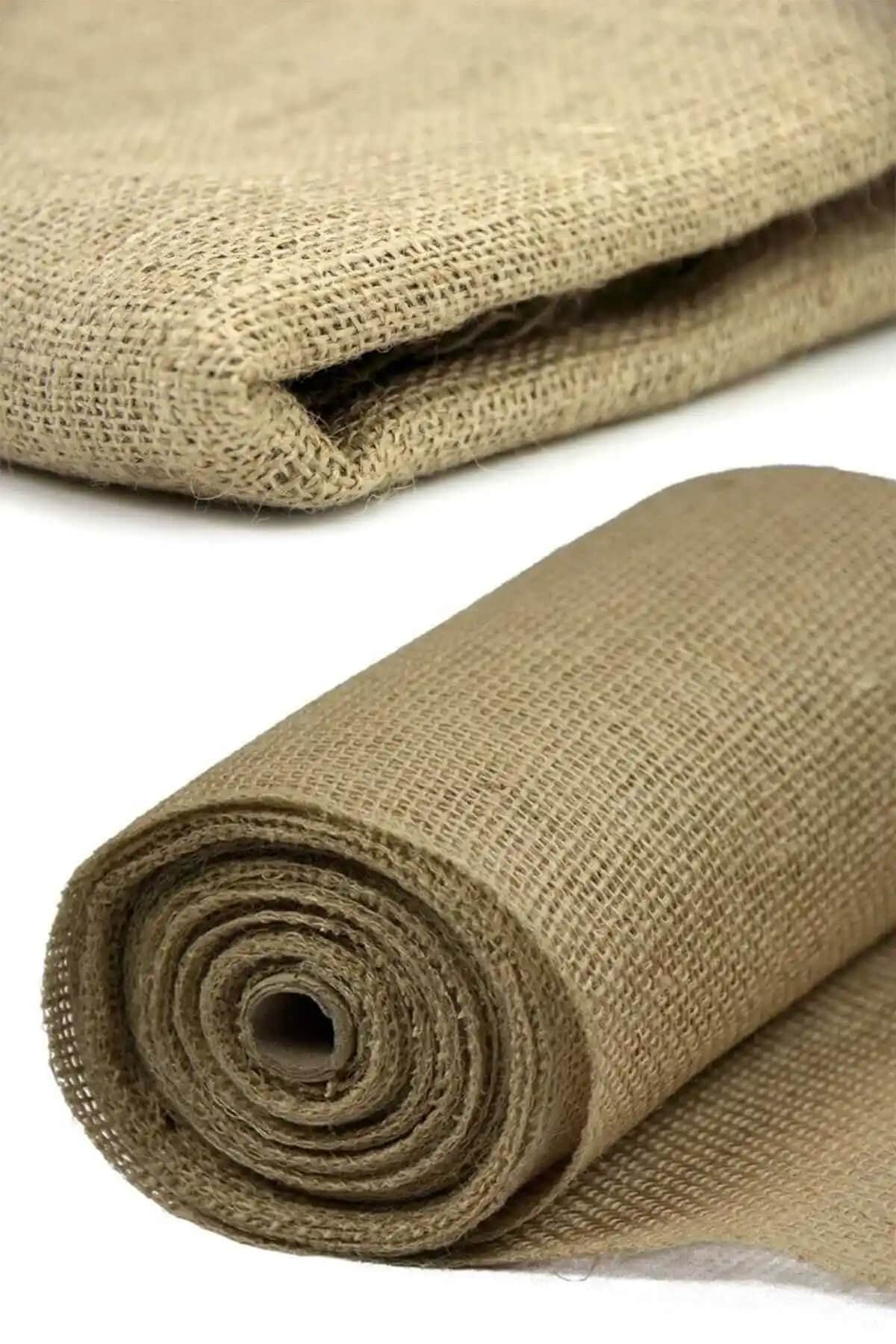 2 Metre Kahverengi Jüt Kanaviçe Telis Çuval Kumaşı Doğal ve Çok Yönlü Kullanım İmkanı