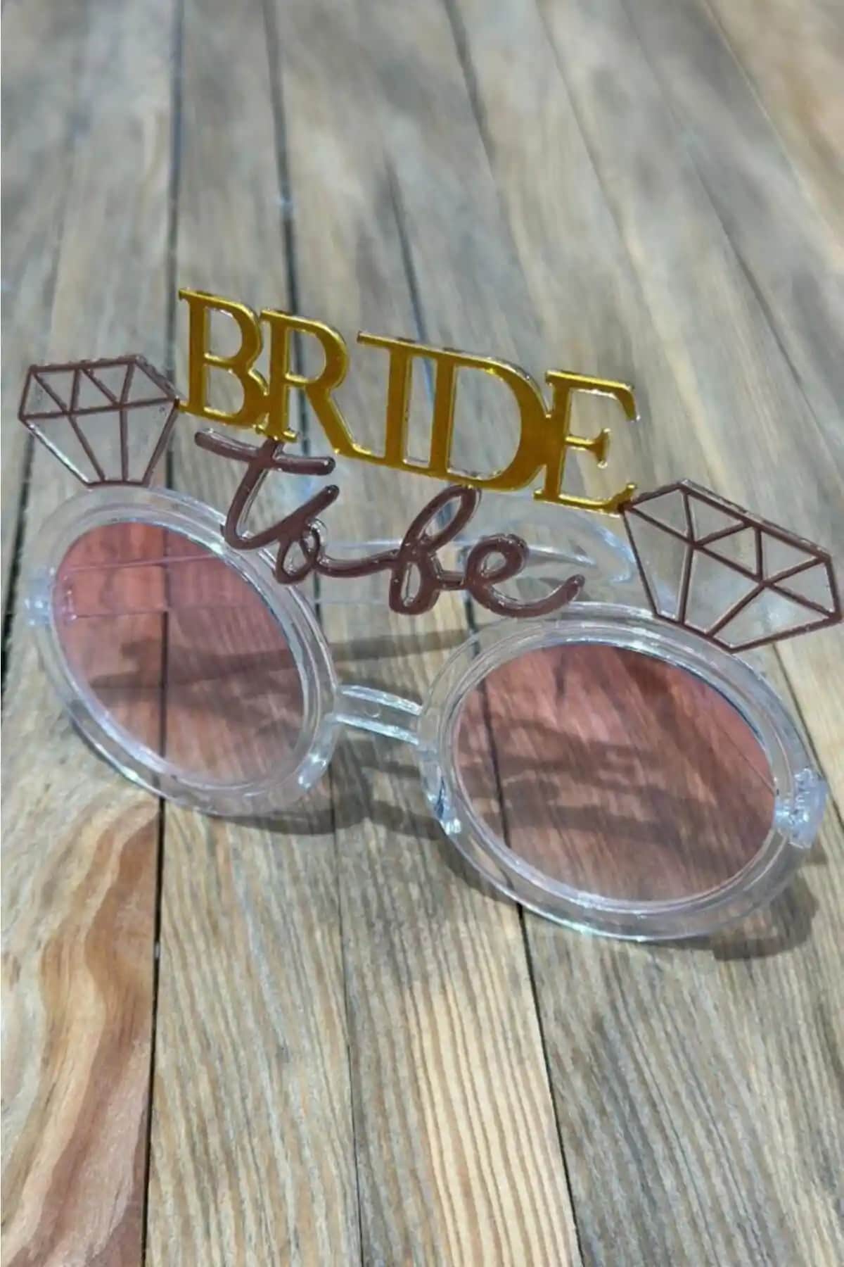 BeySüS Bride To Be Pembe Parti Gözlüğü Eğlenceli ve Şık Bir Düğün Öncesi Aksesuar