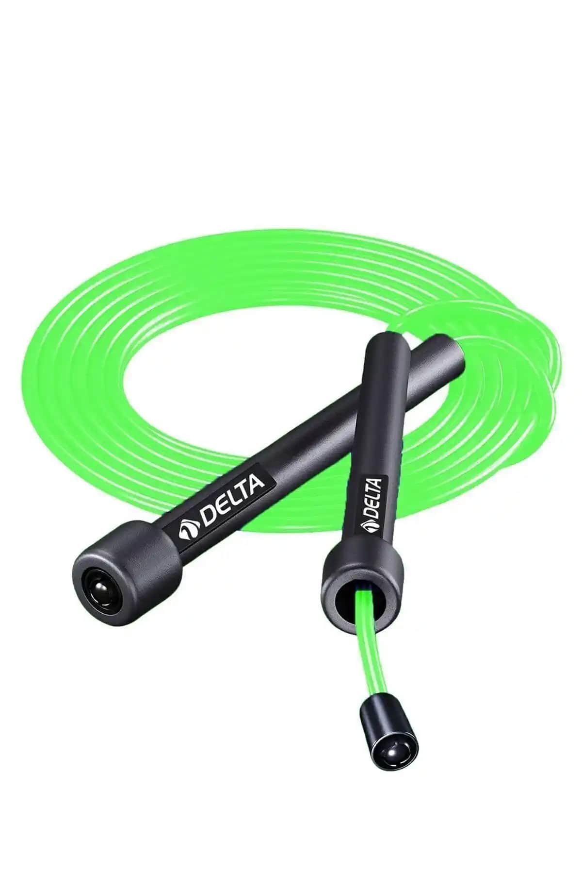 Delta Yeşil Uzunluğu Ayarlanabilir Deluxe Atlama İpi: Dayanıklı ve Pratik Spor Ekipmanı