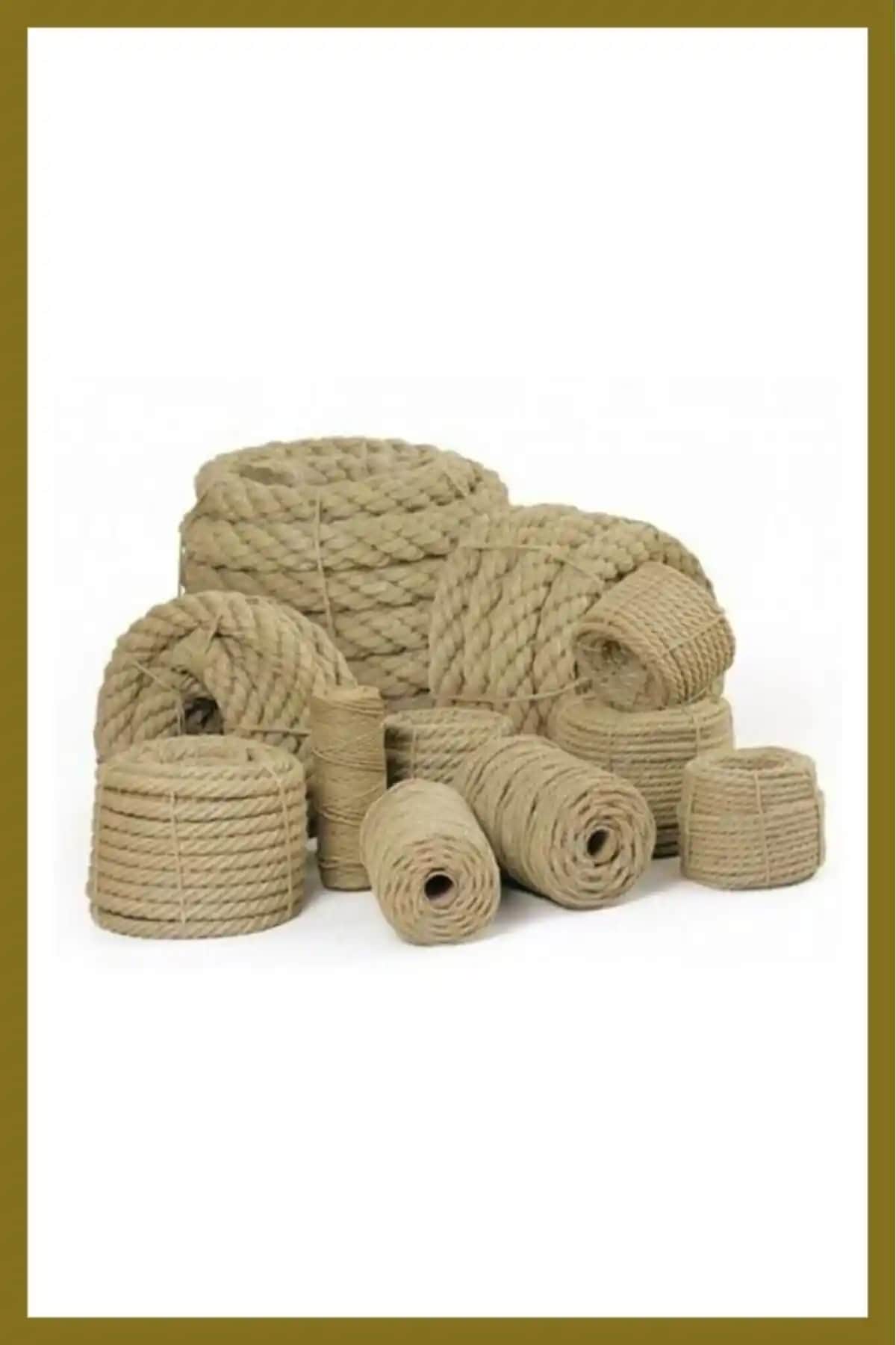 ESTA ATÖLYE 5mm Jüt Halat İp: Doğal, Dayanıklı ve Çok Amaçlı Dekorasyon Malzemesi