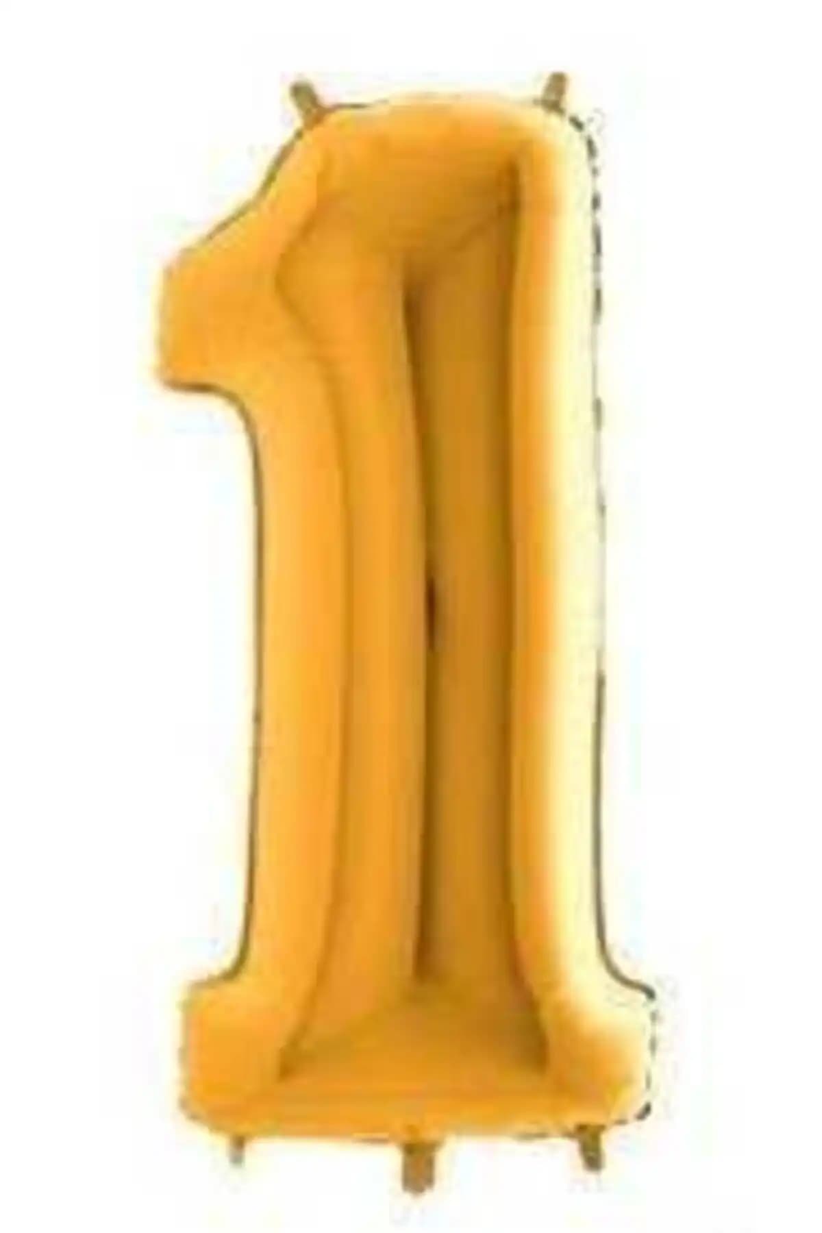 EYNOR Gold 1 Rakamı 40cm Folyo Balon ile Şık Doğum Günü Dekorasyonu Seçenekleri