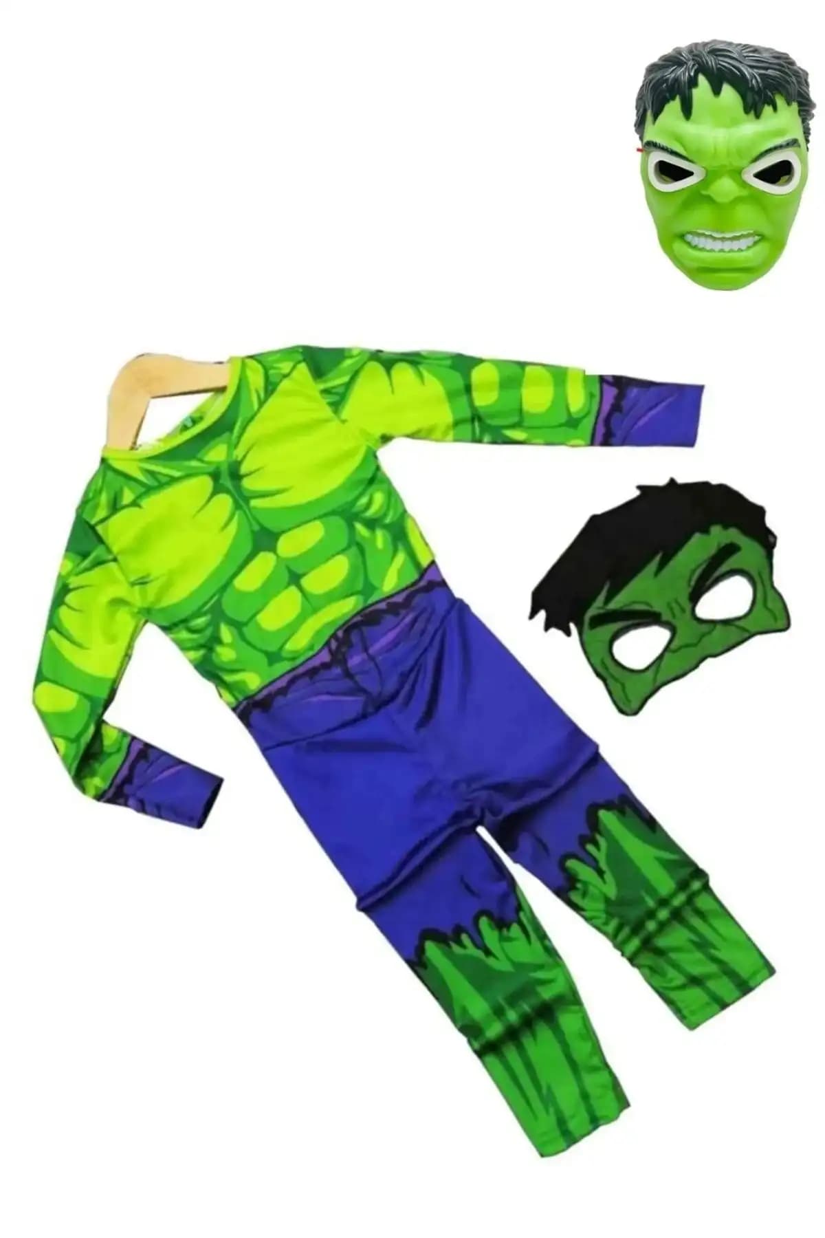 Hulk Işıklı Maskeli Çocuk Kostümü, Renkli ve Güvenli Tasarımıyla Her Yaşa Uygun