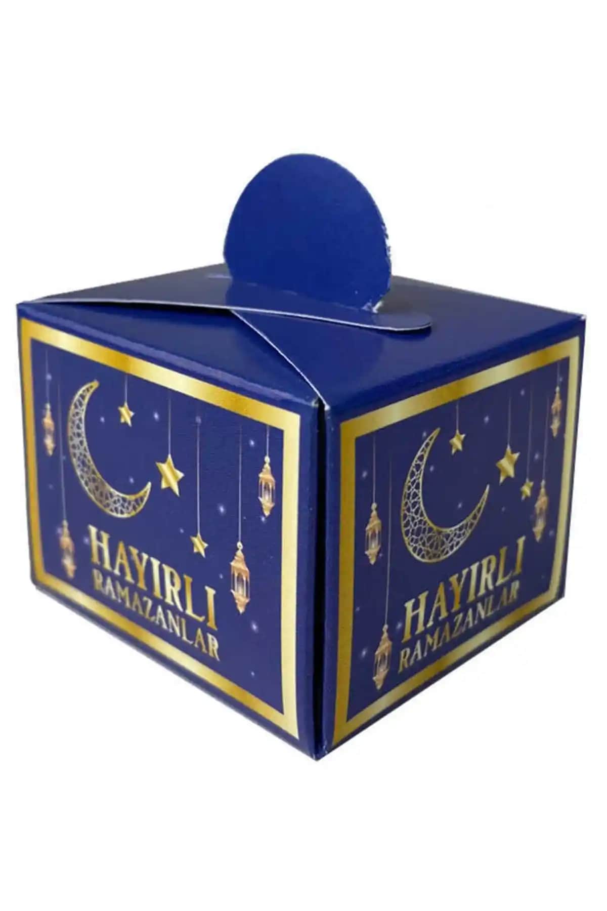 Huzur Party Store 25 Li Lacivert Lokumluk Kutuları ile Bayram Dekorasyonunuzu Zenginleştirin