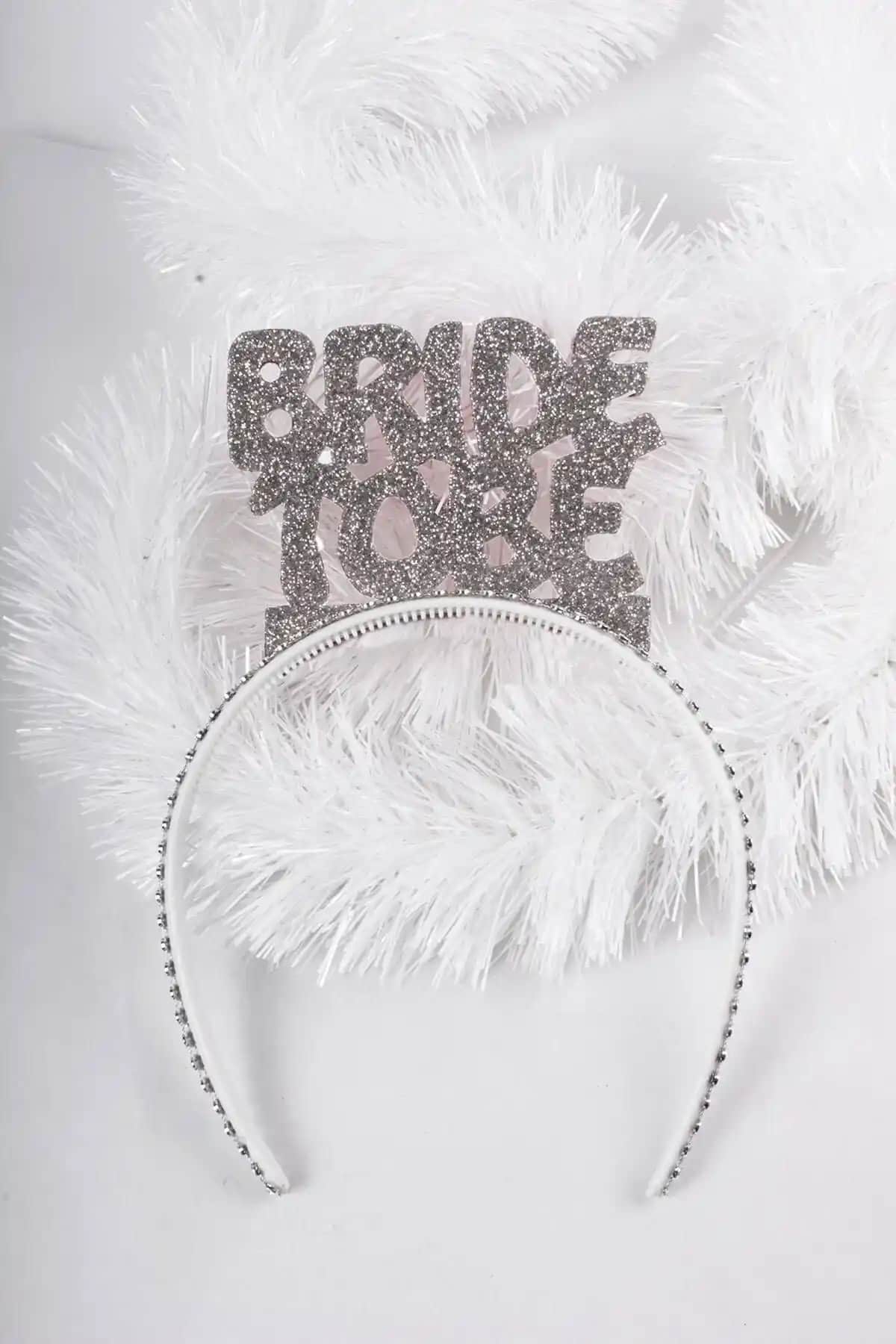 Huzur Party Store Bride To Be Simli Eva Taç Düğün ve Bekarlığa Veda Partisi Aksesuarı