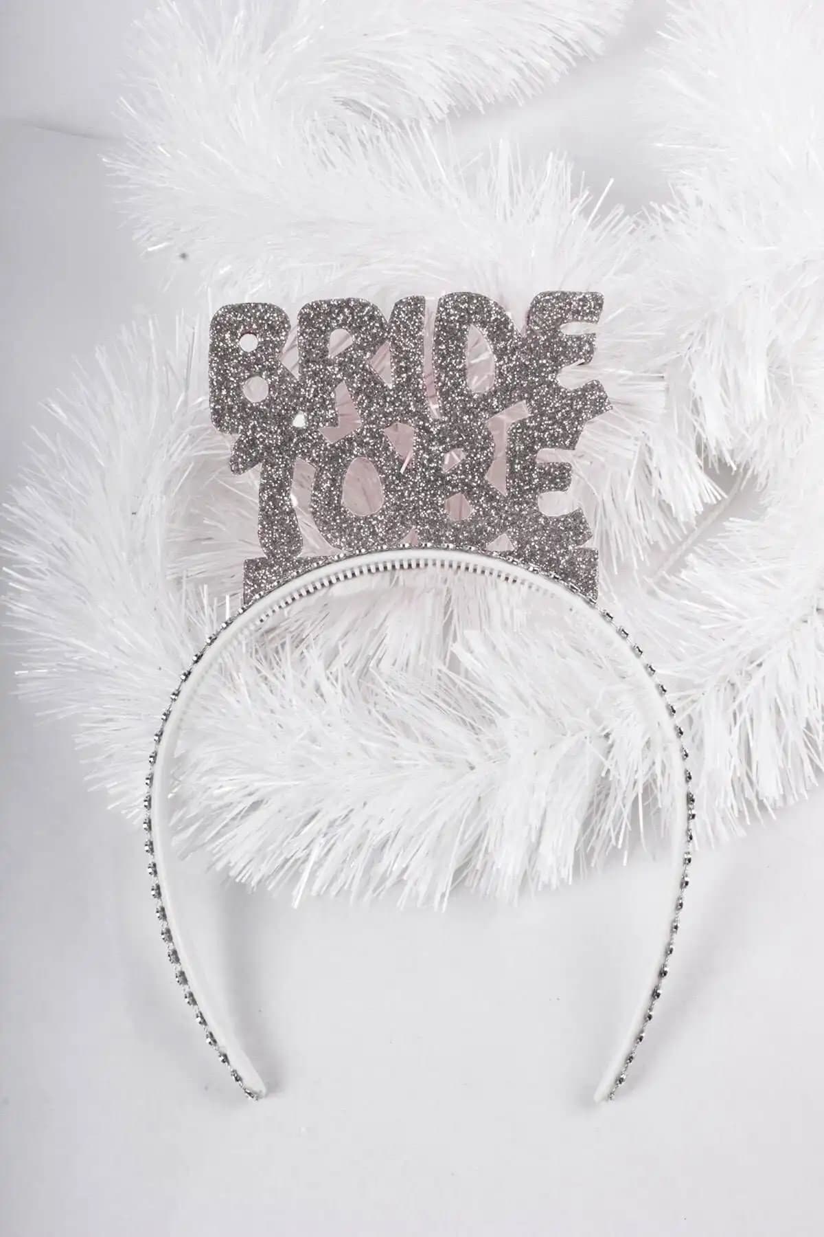 Huzur Party Store Bride To Be Simli Eva Taç Düğün ve Bekarlığa Veda Partisi Aksesuarı