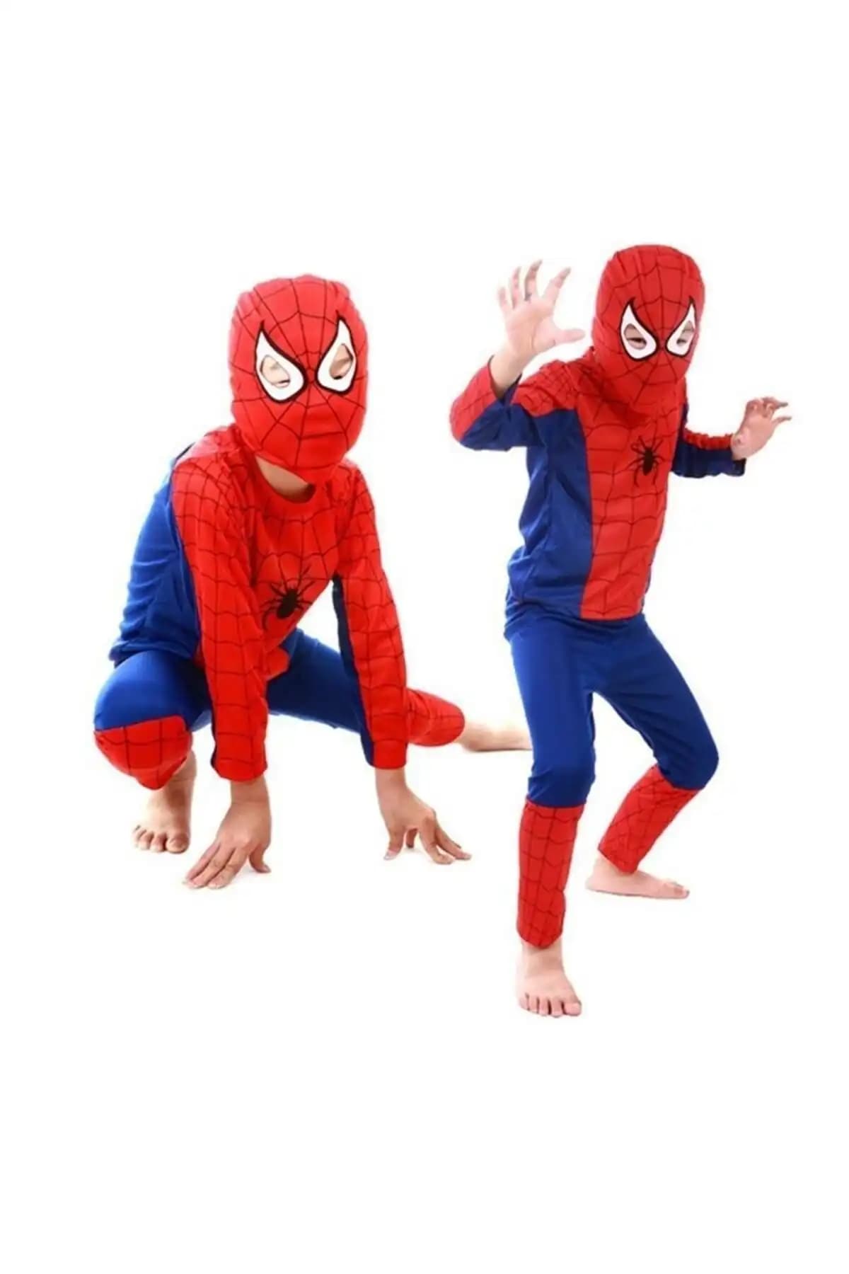 Mashotrend Spiderman Kostüm: Çocuklar İçin Eğlenceli ve Rahat Kullanım Sunan Üç Parçalık Kostüm