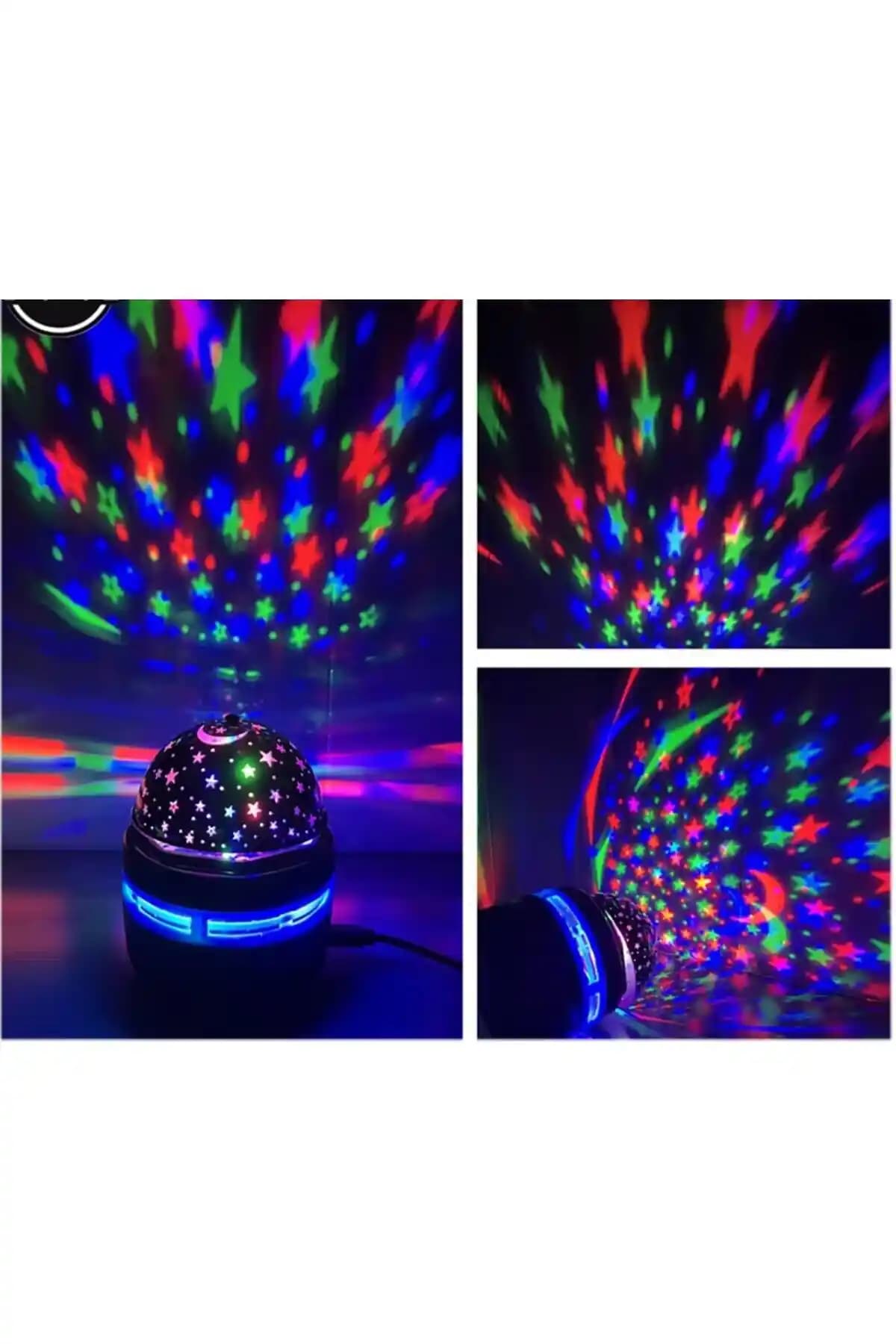 Mighty Projektörlü Çocuk ve Bebek Odası Gece Lambası: Renkli ve Hareketli Atmosfer Yaratıcı