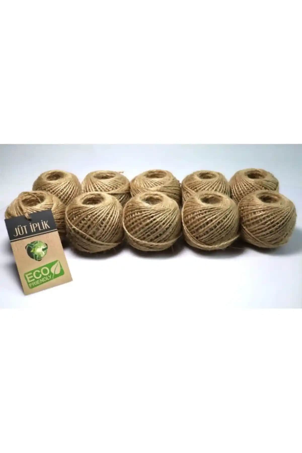 Oxford İplik Bej Jüt İp: Doğal ve Rustik El Sanatları ve Dekorasyon Malzemesi