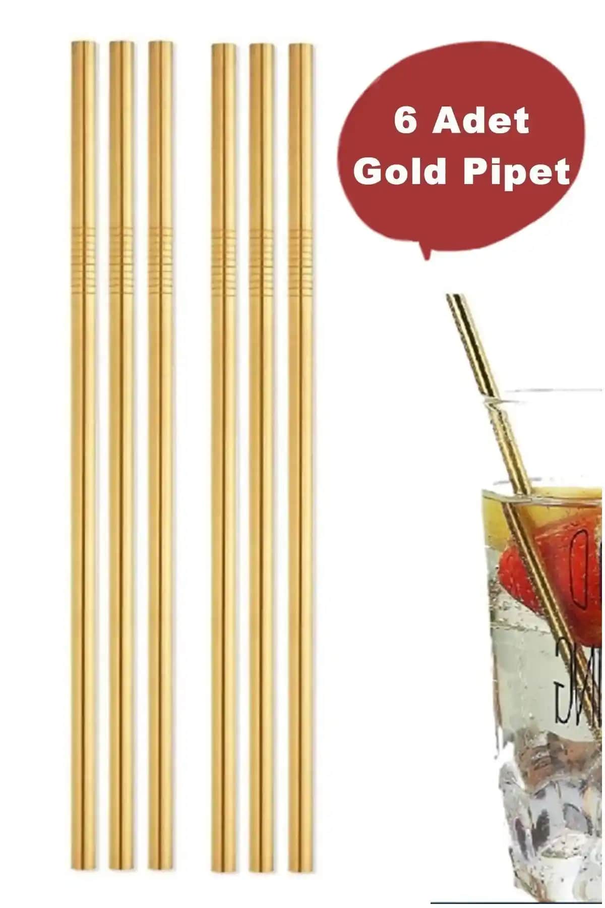 Paslanmaz Çelik Altın Renkli Pipetler: Şık ve Dayanıklı İçmek İçin Modern Çözüm