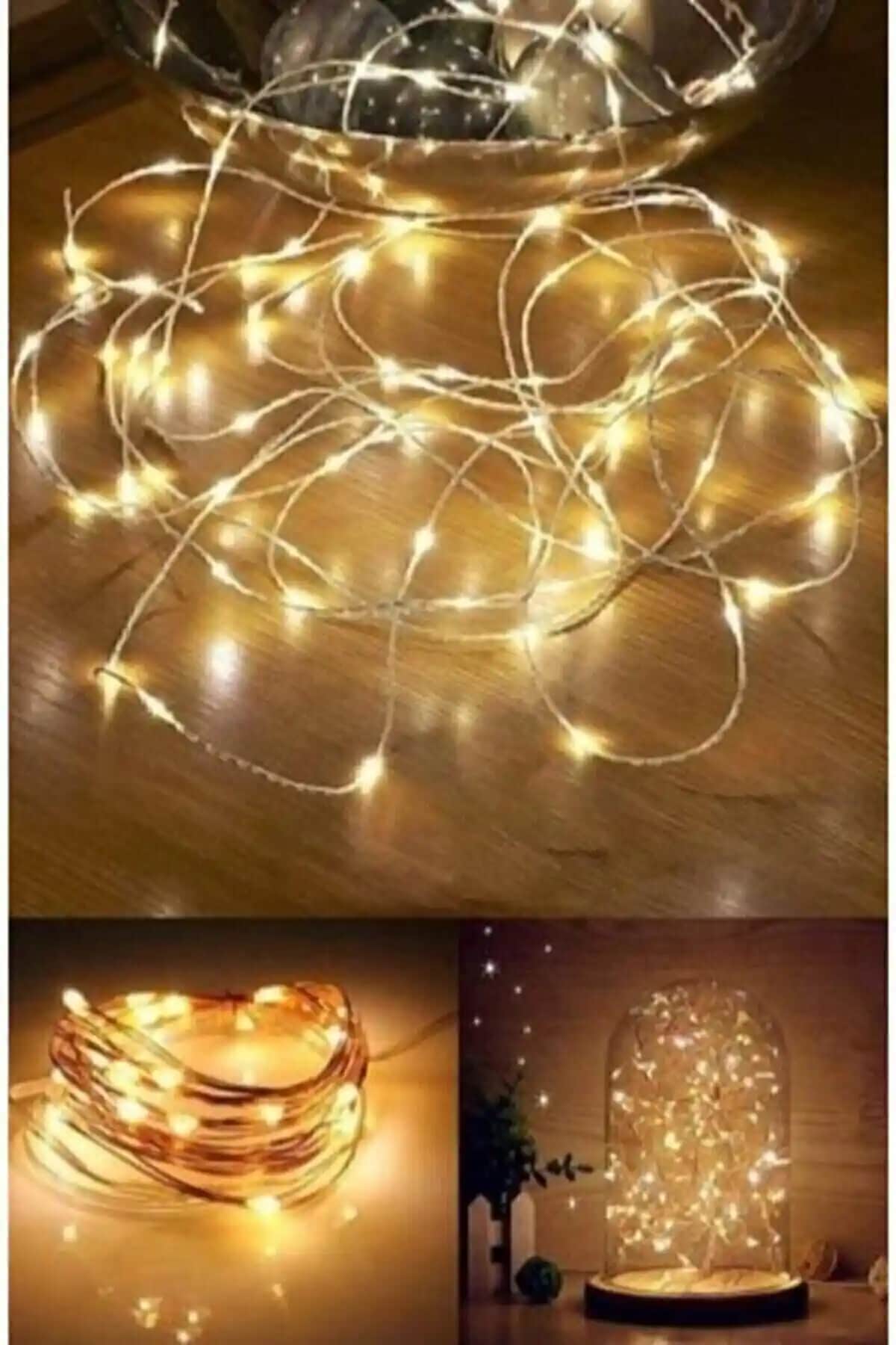 Peri Led 3 Metre Sarı Pilli Dekoratif Aydınlatma Modern ve Şık Tasarım