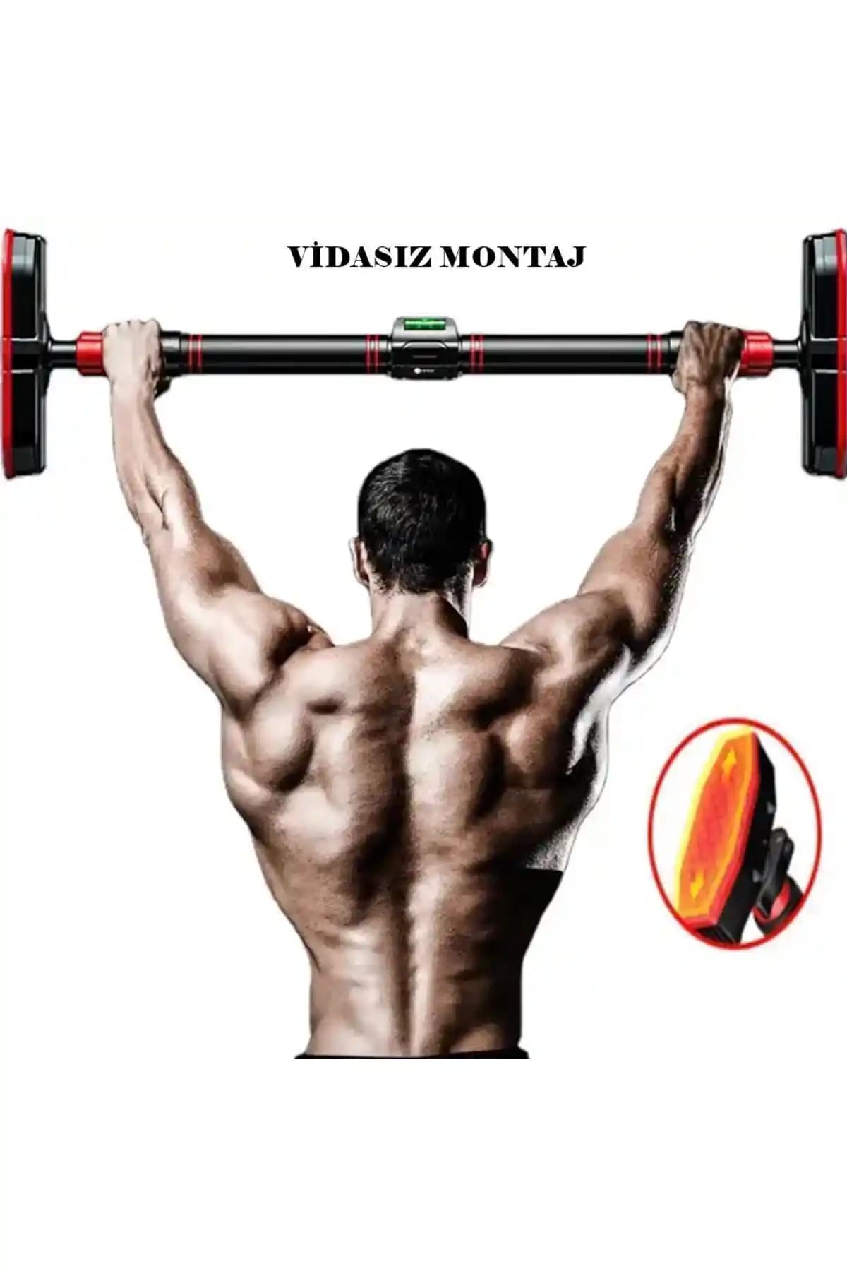 POBO Yeni Nesil Kapı Barı 72-95cm Çok Fonksiyonlu Evde Spor ve Egzersiz Çözümü