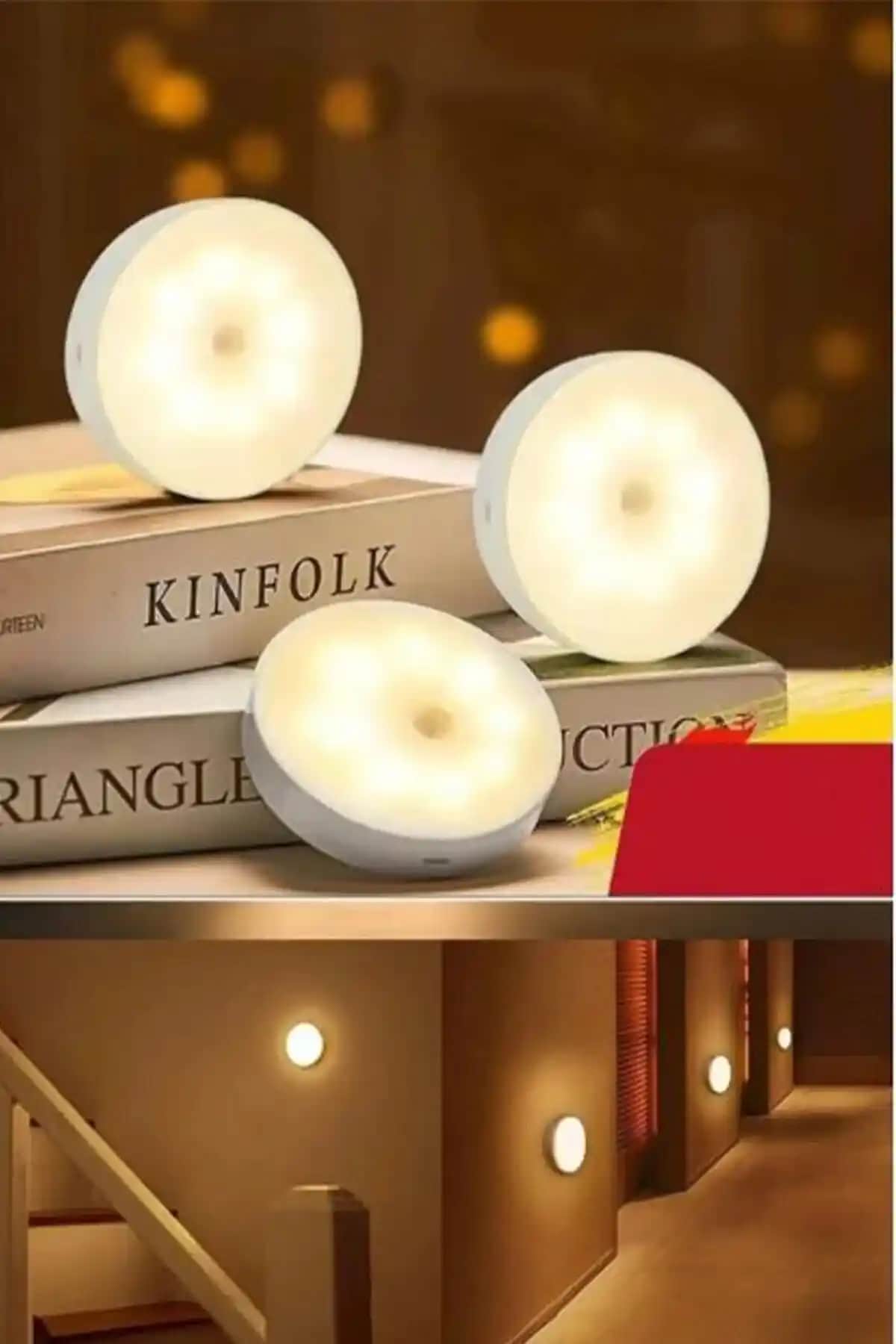 Tiffany Hareket Sensörlü LED Aydınlatma Ünitesi: Pratik ve Şık Çözüm