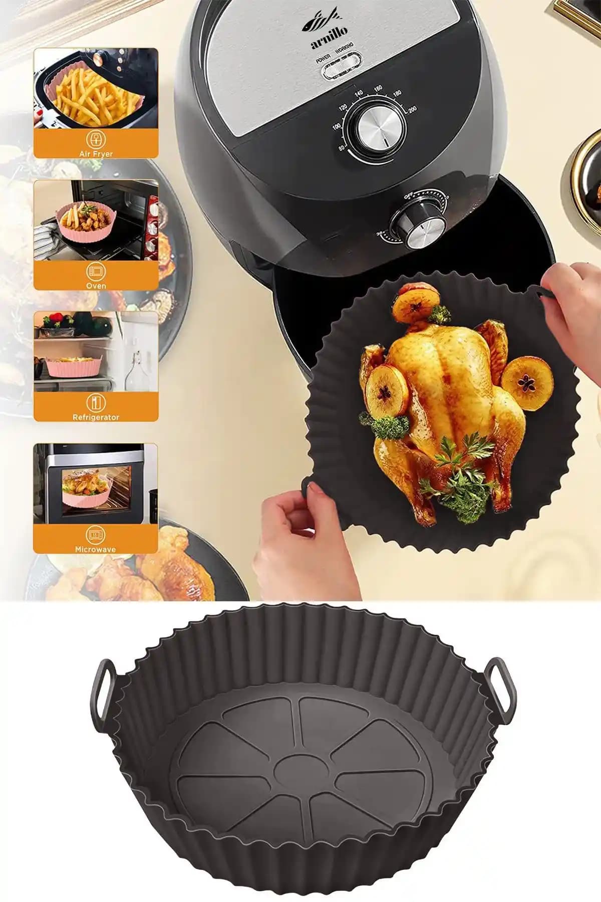 Airfryer Silikon Kabı Nedir ve Sağlıklı Pişirme İçin Neden Tercih Ediliyor