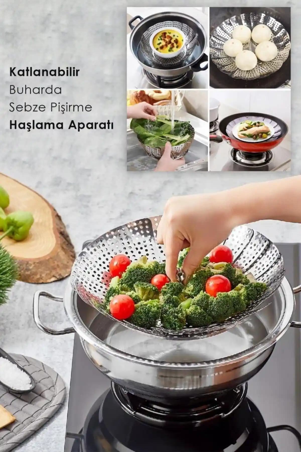 Çelik Buharda Pişirme Aparatı: Sağlıklı ve Şık Mutfakların Vazgeçilmez Parçası
