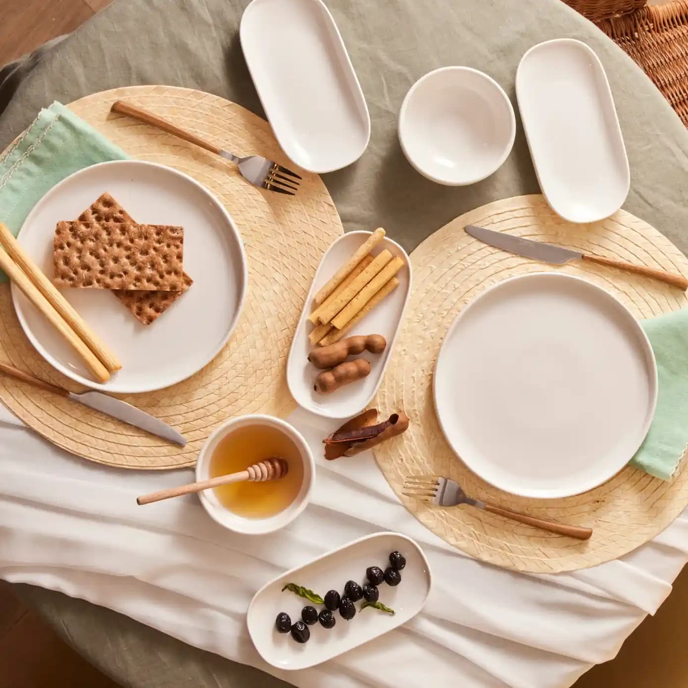 Emsan Parla Porselen 12 Parça 6 Kişilik Kahvaltı Takımı Modern ve Şık Tasarım