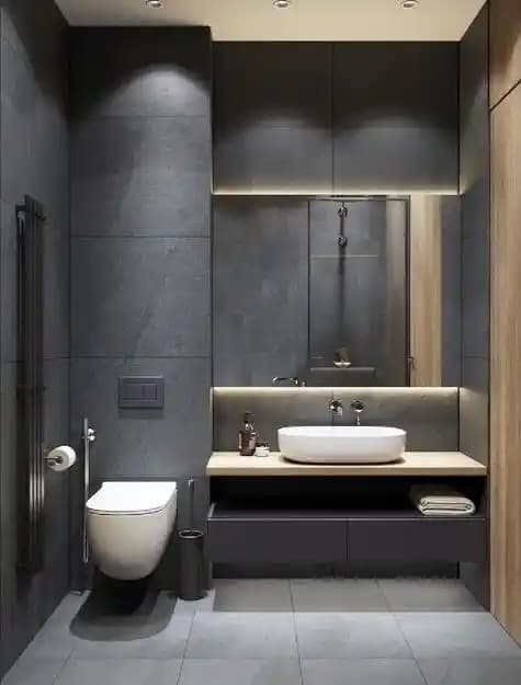 Gri Renk ile Modern ve Şık Banyo Dekorasyonu İpuçları ve Trendler