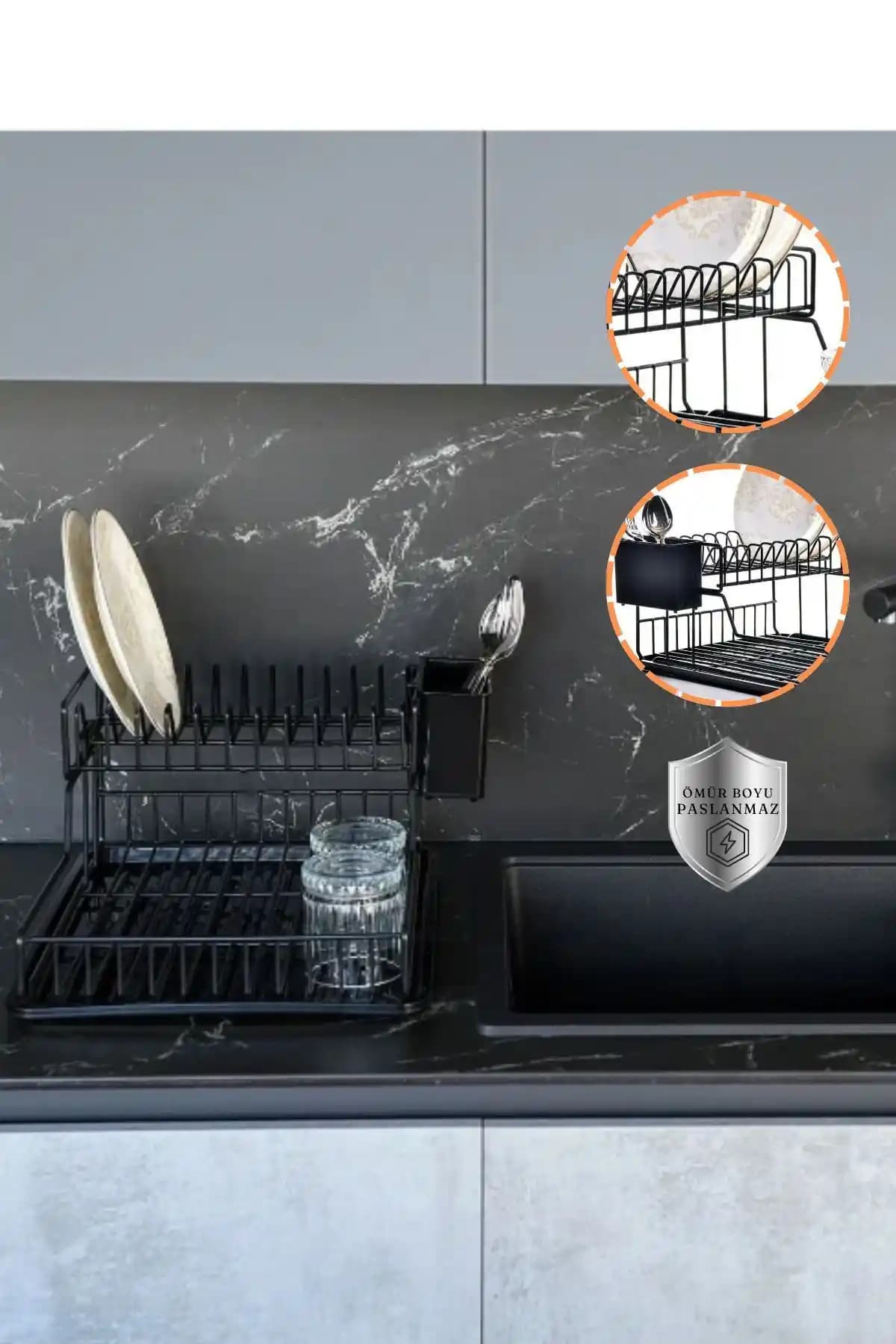 İngiliz Tarzı Bulaşık Sepetleri ile Mutfak Dekorasyonunuza Zarif Dokunuşlar