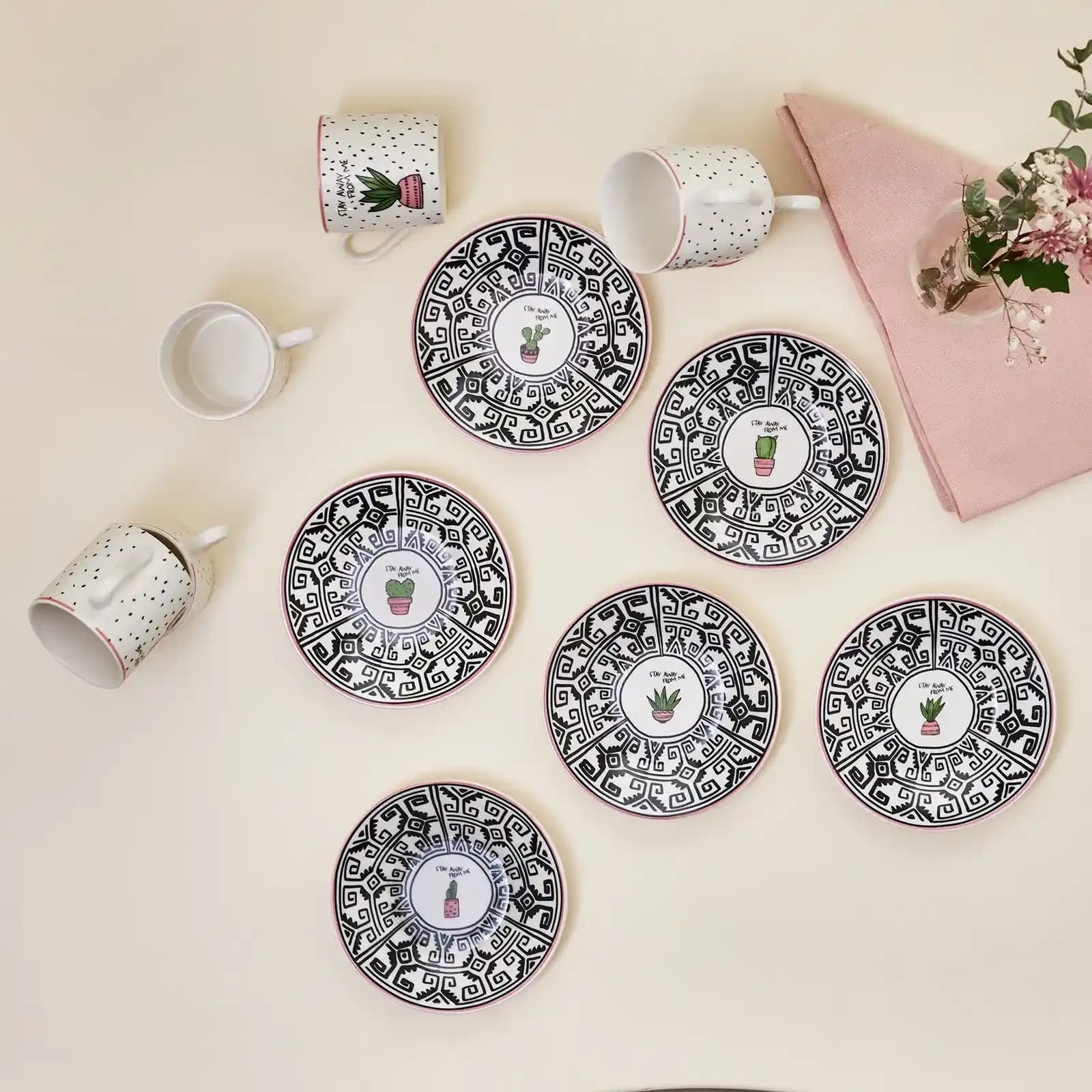 Kaktüs Fincan Takımı ile Ev Dekorasyonunuza Doğal ve Şık Bir Dokunuş