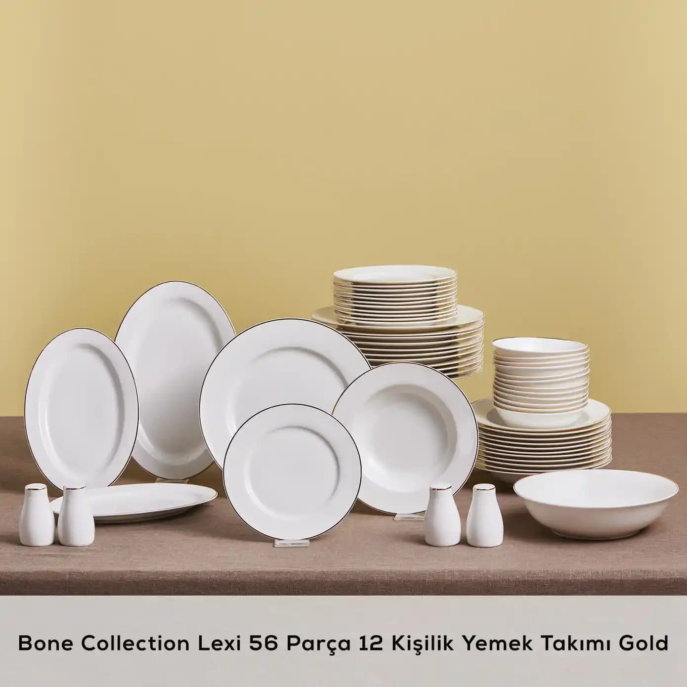 Karaca Bone Collection 12 Kişilik Yemek Takımı ile Şık ve Dayanıklı Sofralar