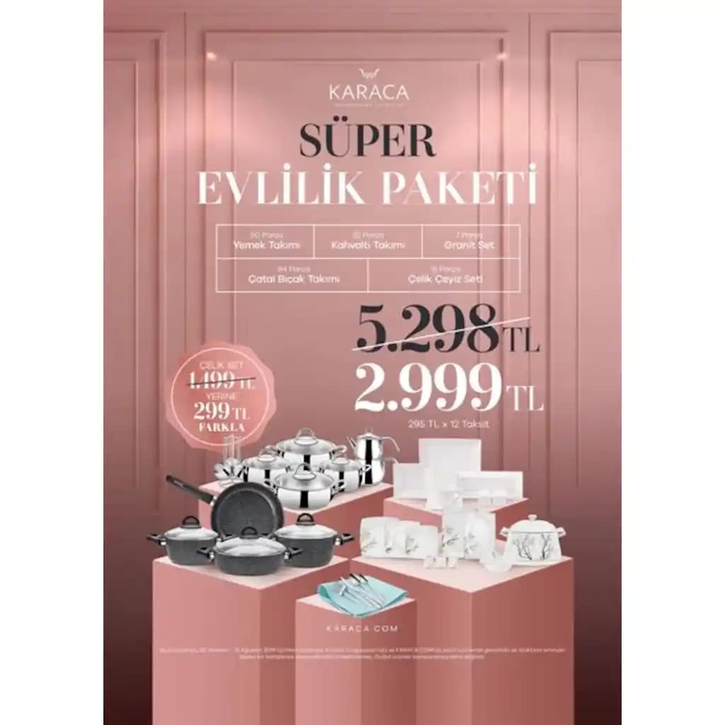 Karaca Çeyiz Setleri ile Evinizi Şıklık ve Fonksiyonellik ile Donatın