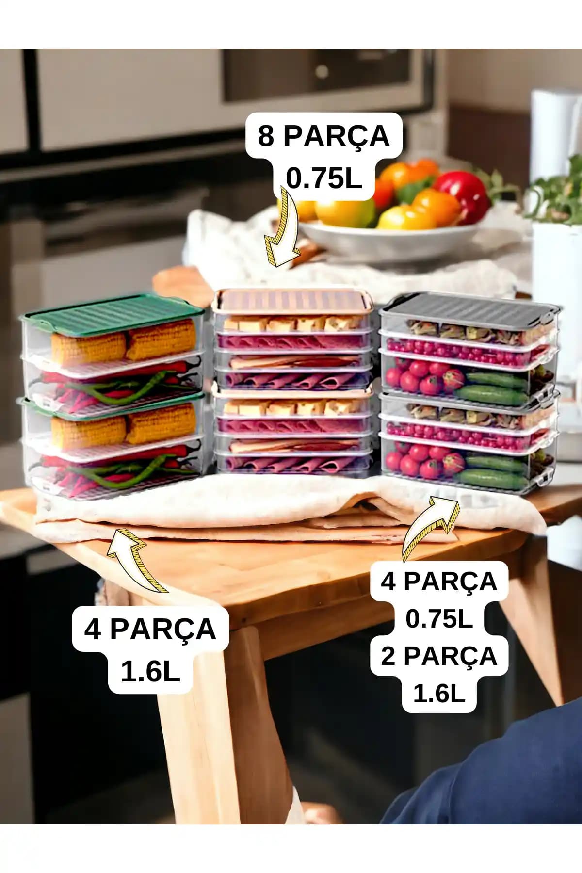 Katlı Saklama Kabı ile Ev Dekorasyonunda Fonksiyonellik ve Estetiğin Birleşimi