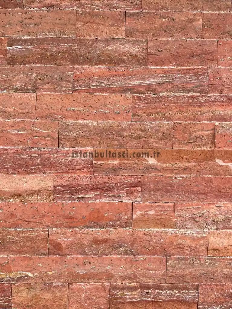 Kırmızı Traverten: Dekorasyonda Sıcaklık ve Zarafetin Sembolü