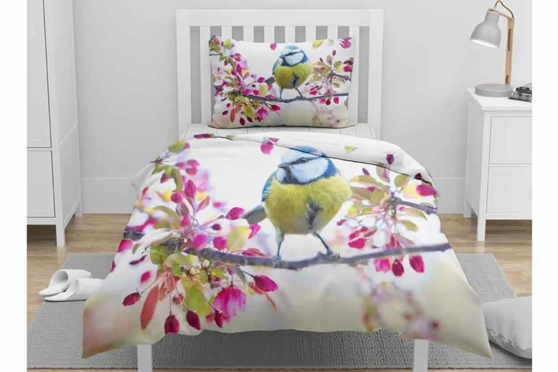 Kuşlu Nevresim Takımı ile Evinizde Doğal ve Şık Bir Atmosfer Yaratın