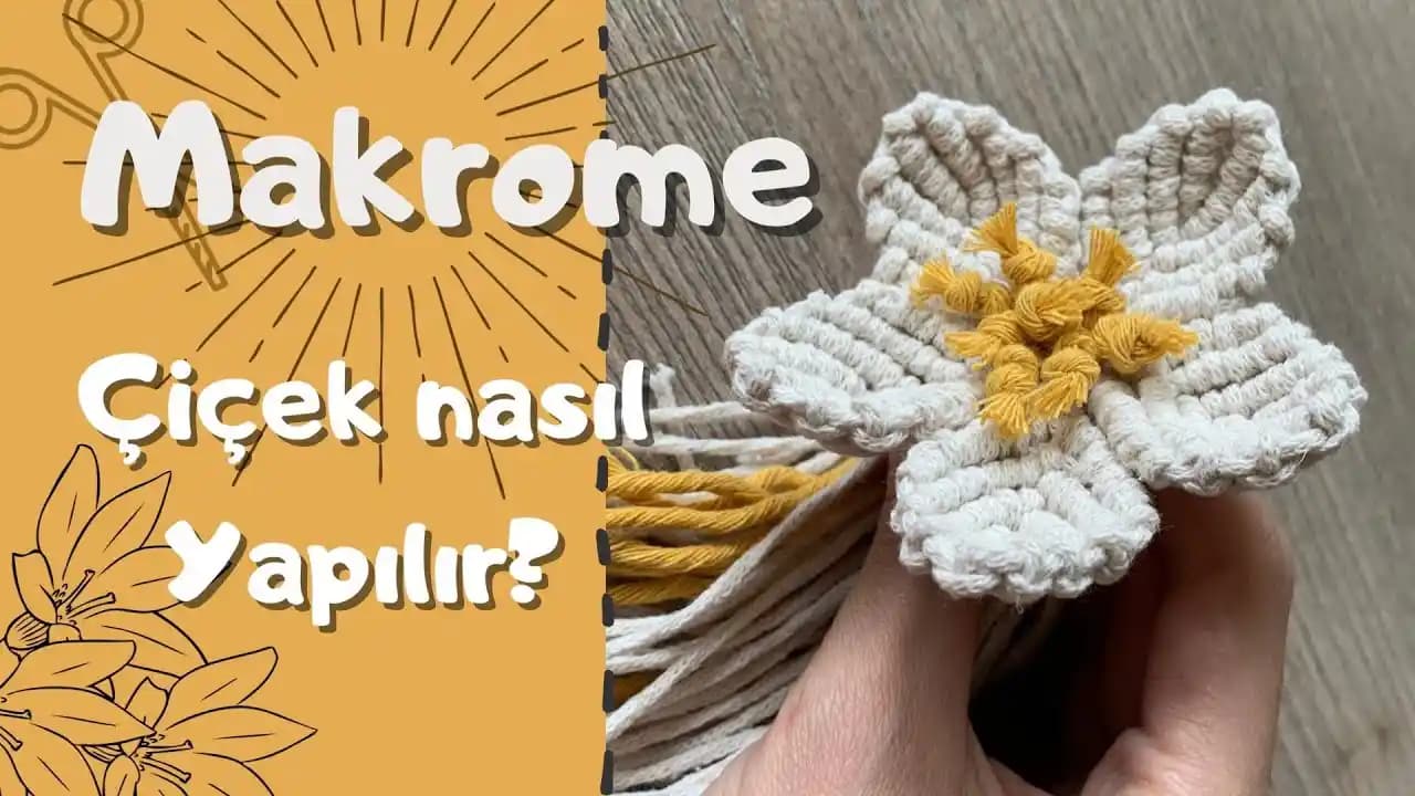 Makrome Çiçek Yapımıyla Ev Dekorasyonunda Doğal ve Zarif Dokunuşlar