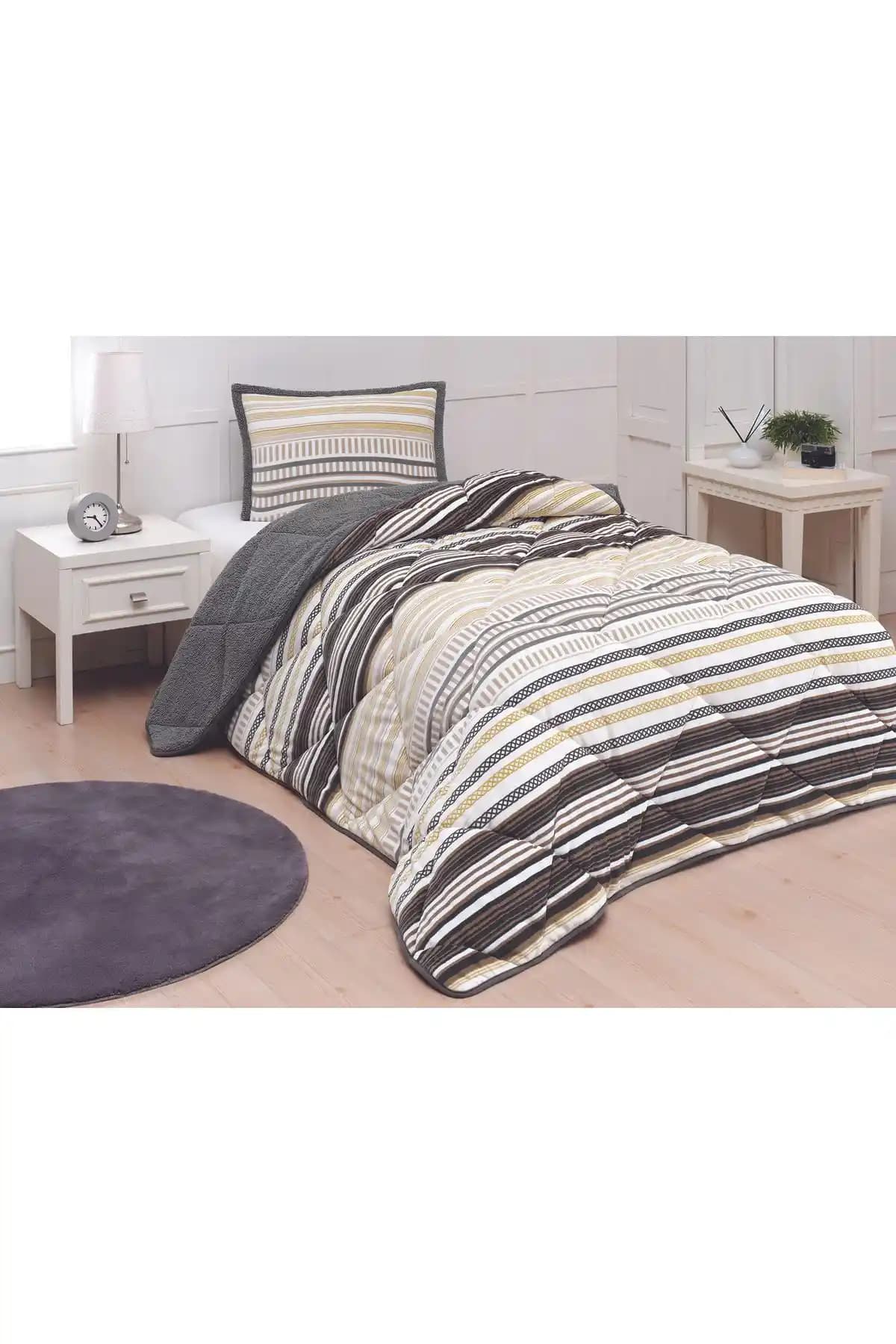 Merinos Tek Kişilik Comforter Setleri ile Yatak Odasında Konfor ve Şıklık Sağlayın