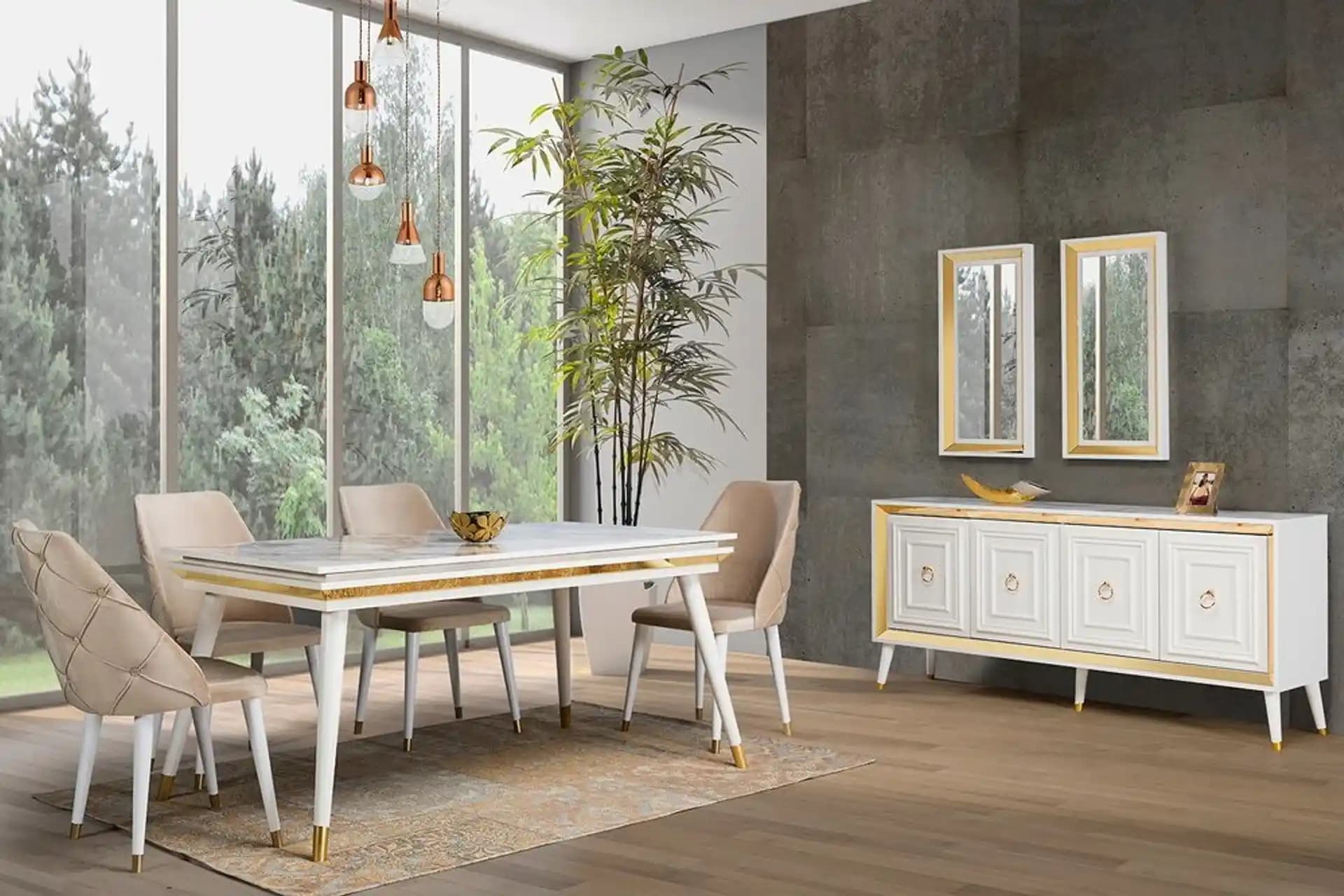 Modern ve Şık Rosa Yemek Odası Takımlarıyla Ev Dekorasyonunuzu Yenileyin