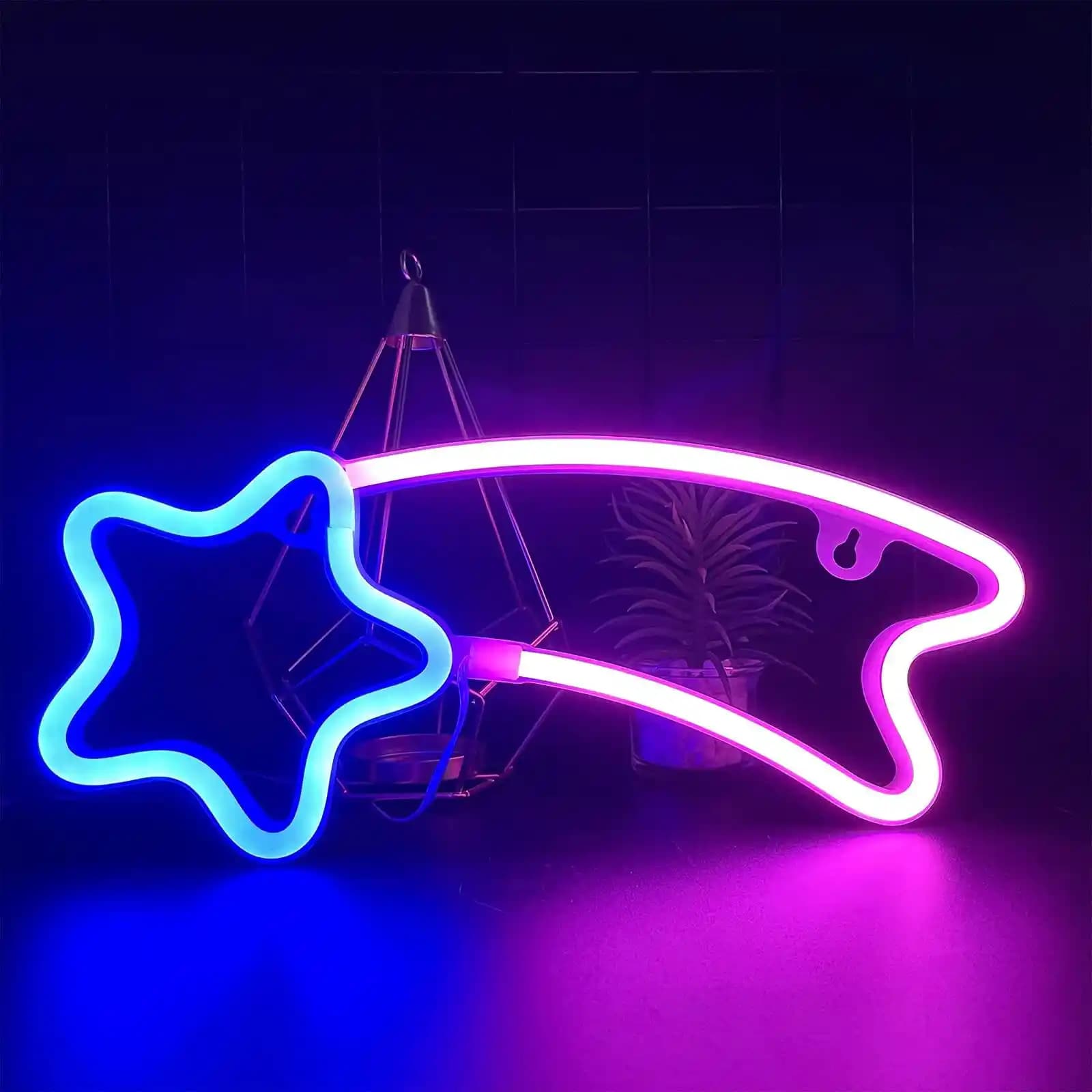 Neon Yıldız Dekorasyonuyla Mekânlara Modern ve Enerjik Bir Dokunuş