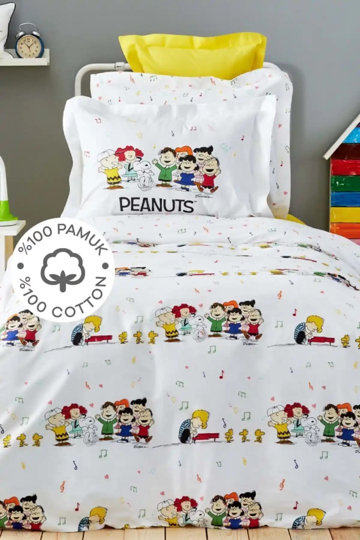 Peanuts Nevresim Takımı ile Yatak Odalarınıza Renk ve Eğlence Katın
