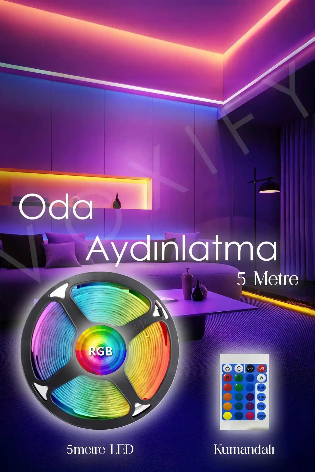 RGB Oda Aydınlatma Sistemleri ile Modern Dekorasyonun Vazgeçilmez Parçası