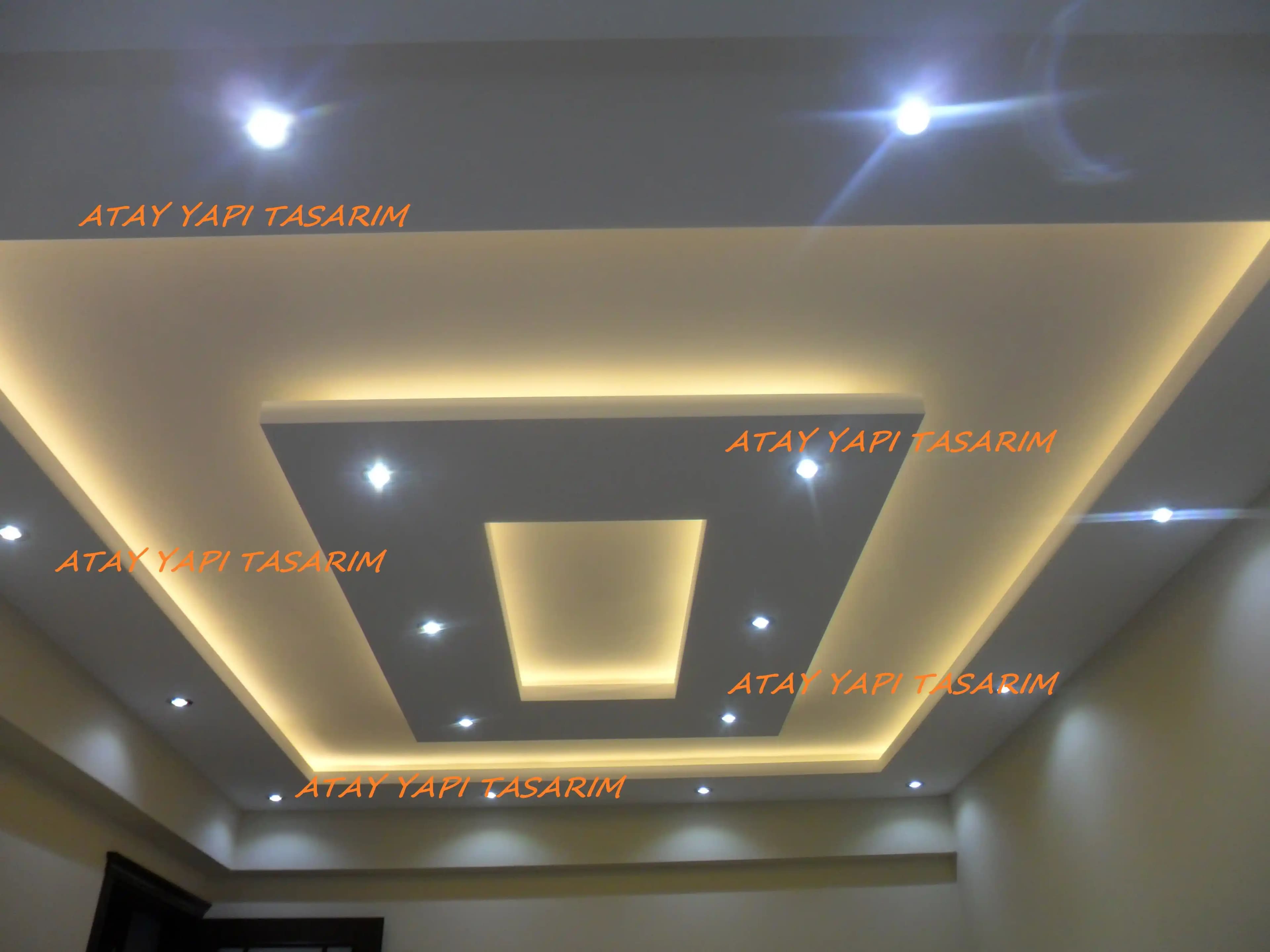 Salon Dekorasyonunda LEDli Tavan Modelleri: Modern ve Şık Çözümlerle Estetik ve Fonksiyonel Tasarımlar